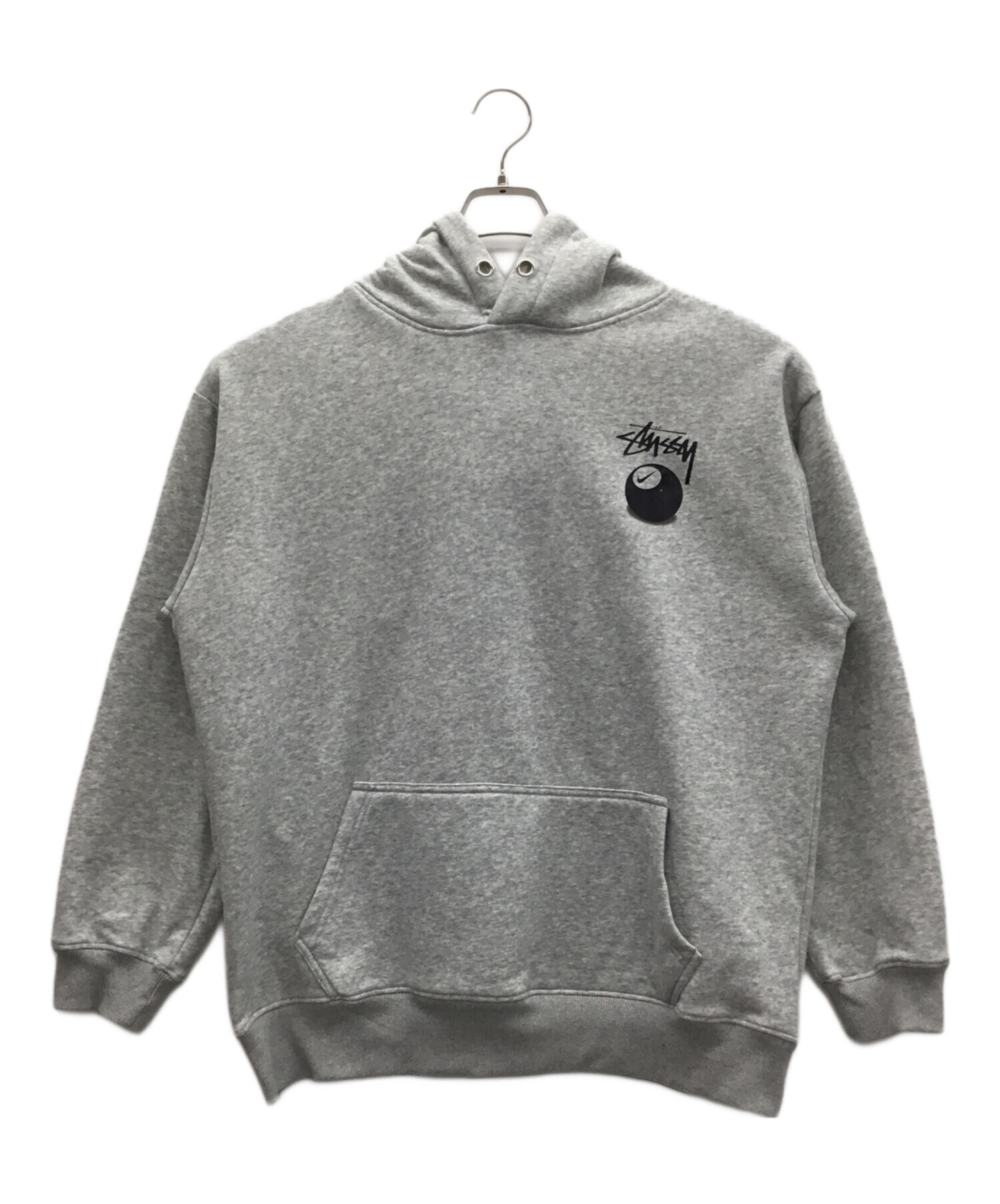 裏起毛 STUSSY プルオーバーパーカー グレー (ステューシー) 中古 