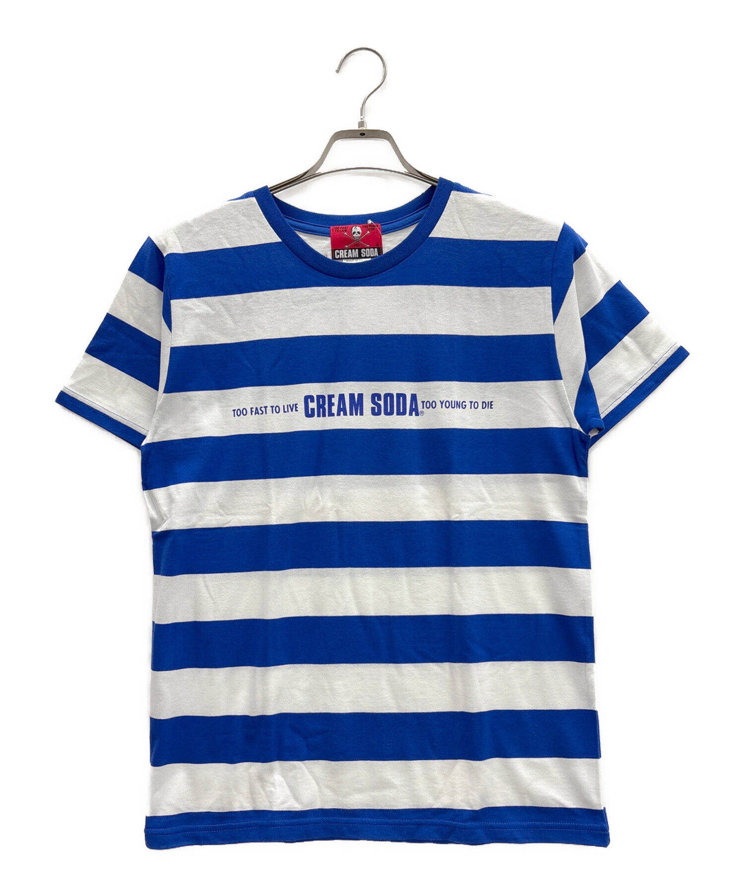クリソーTシャツ Mサイズ 中古・古着通販】CREAM SODA (クリームソーダ) Tシャツ ブルー