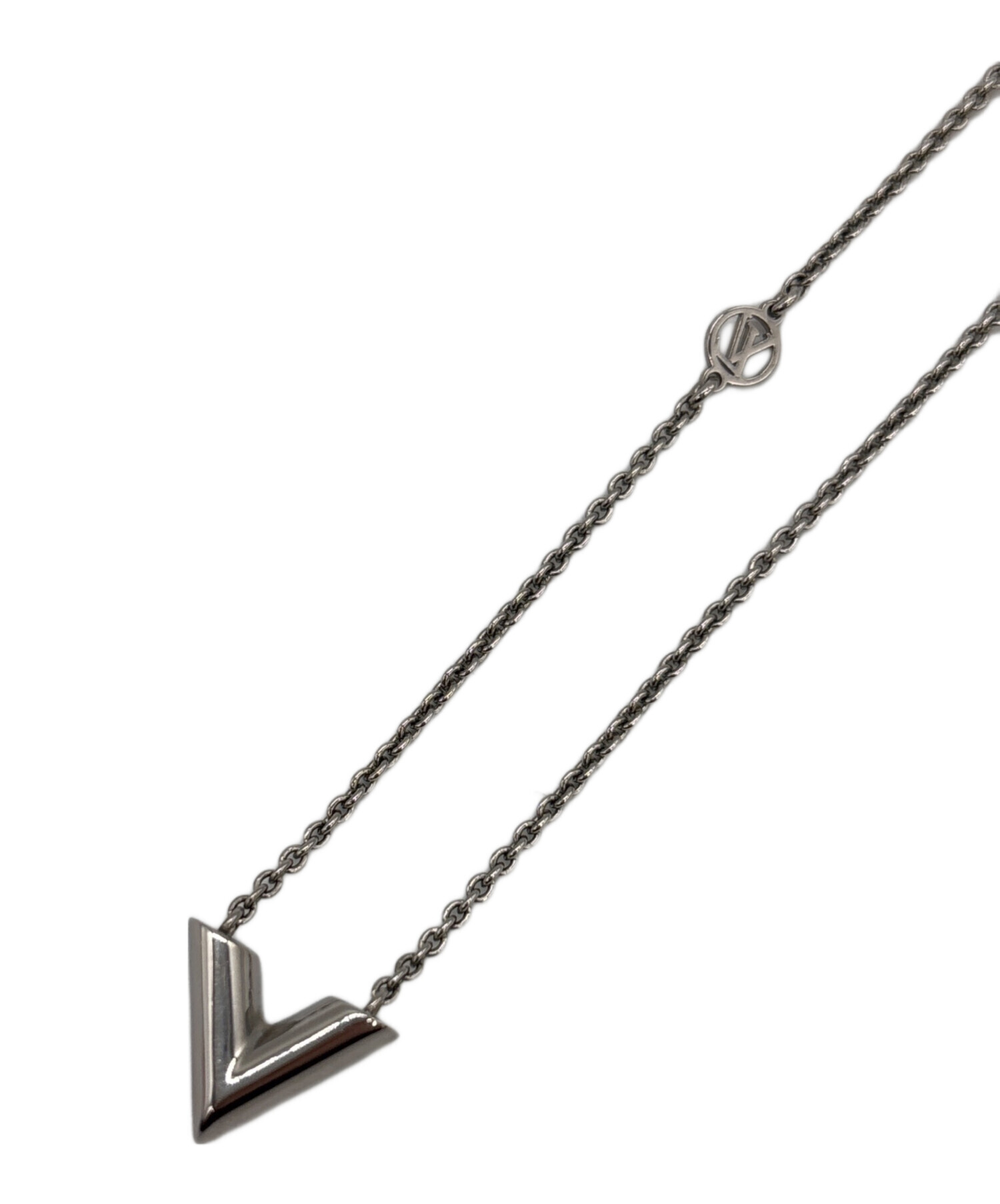 Louis Vuitton シルバー ネックレス 中古・古着通販】LOUIS VUITTON (ルイ ヴィトン) ネックレス シルバー