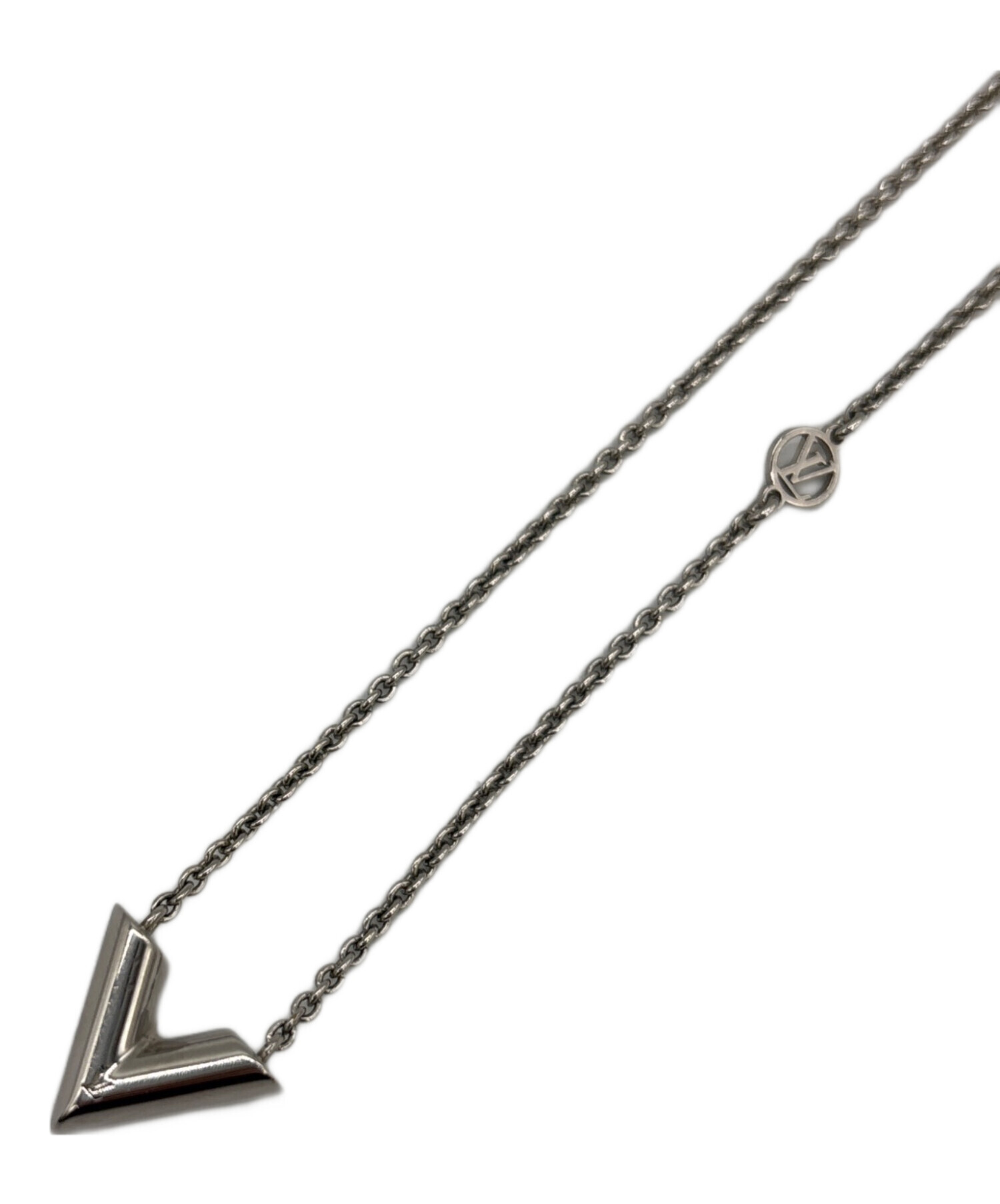 Louis Vuitton シルバー ネックレス LOUIS VUITTON（ルイ・ヴィトン） コリエLVチェーン ネックレス M68272