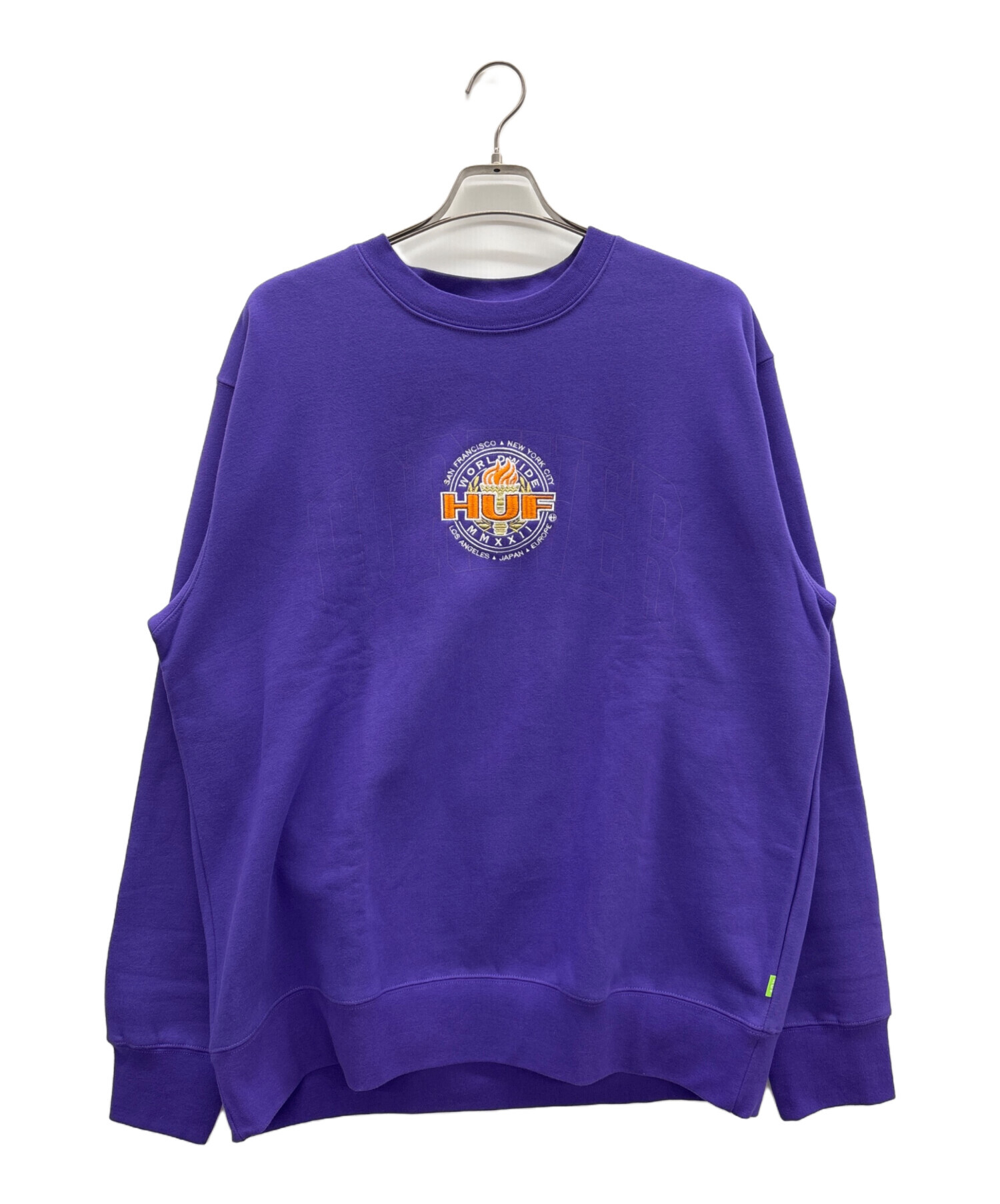 中古・古着通販】HUF (ハフ) スウェット パープル サイズ:XL 未使用品 