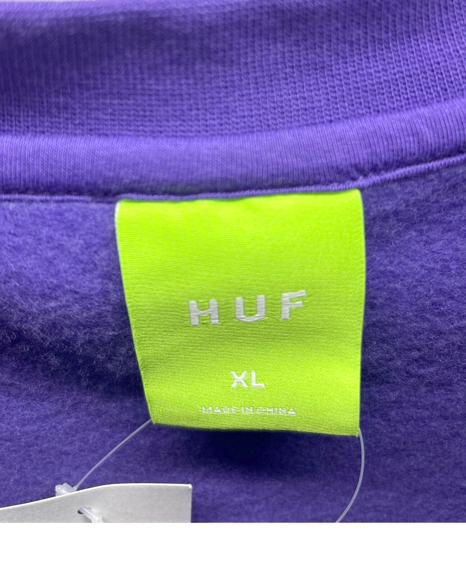 中古・古着通販】HUF (ハフ) スウェット パープル サイズ:XL 未使用品 