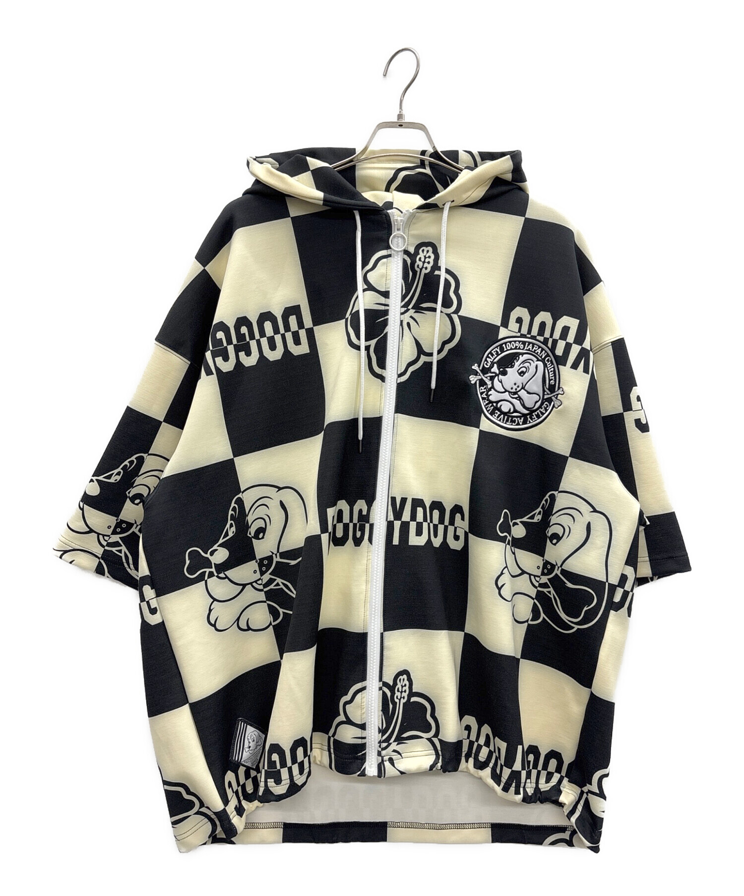 中古・古着通販】GALFY (ガルフィー) 半袖パーカー アイボリー
