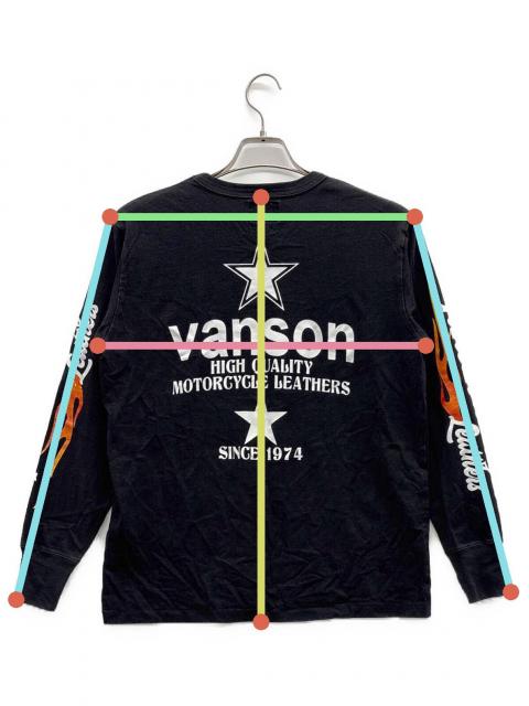 中古・古着通販】VANSON (バンソン) ロングスリーブTシャツ ブラック