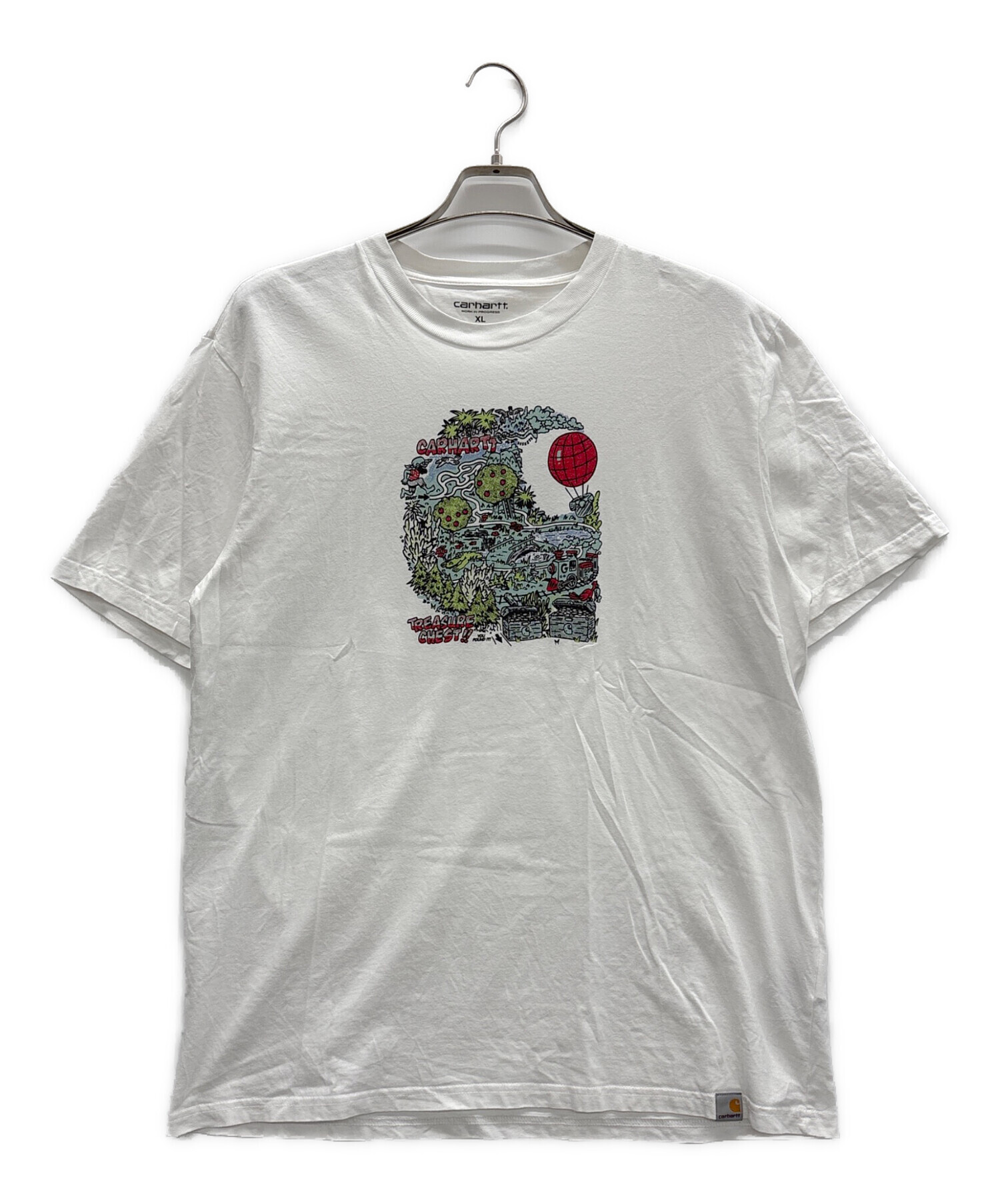中古・古着通販】CarHartt (カーハート) プリントTシャツ ホワイト 