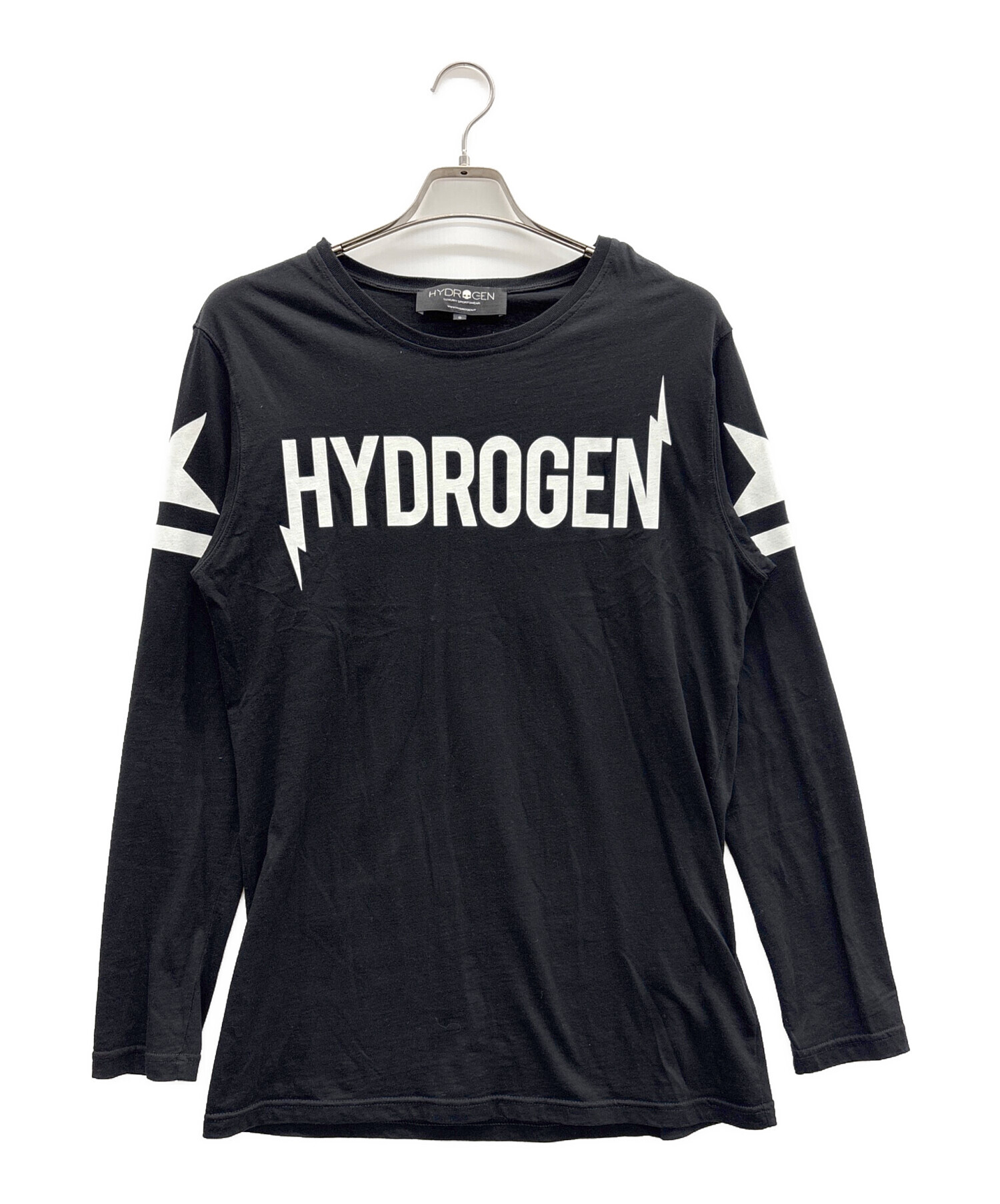 中古・古着通販】HYDROGEN (ハイドロゲン) 長袖Tシャツ ブラック 