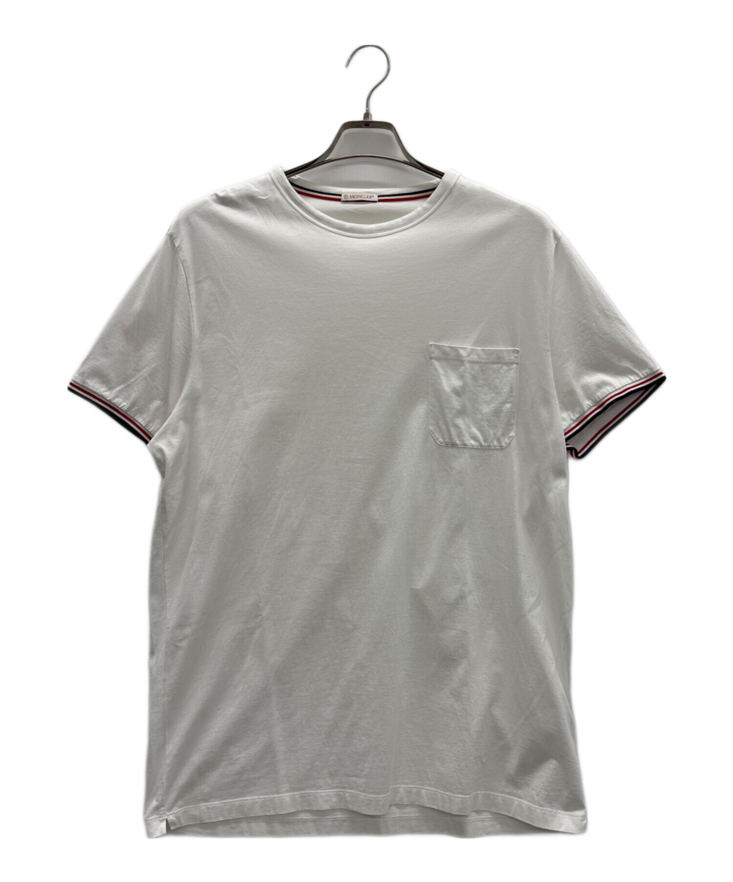 中古・古着通販】MONCLER (モンクレール) Tシャツ ホワイト サイズ:XXL 