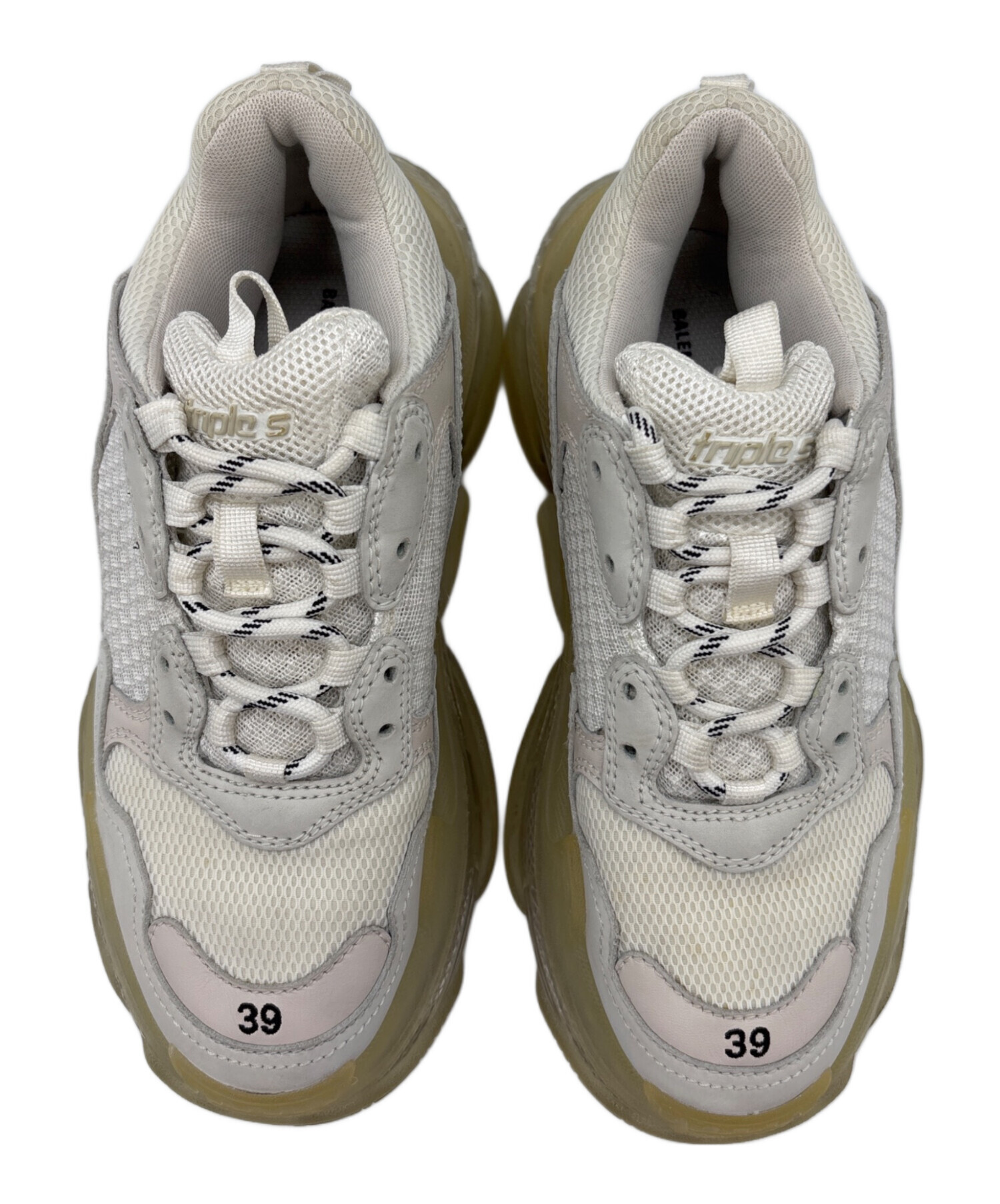 中古・古着通販】BALENCIAGA (バレンシアガ) Triple S クリアソール