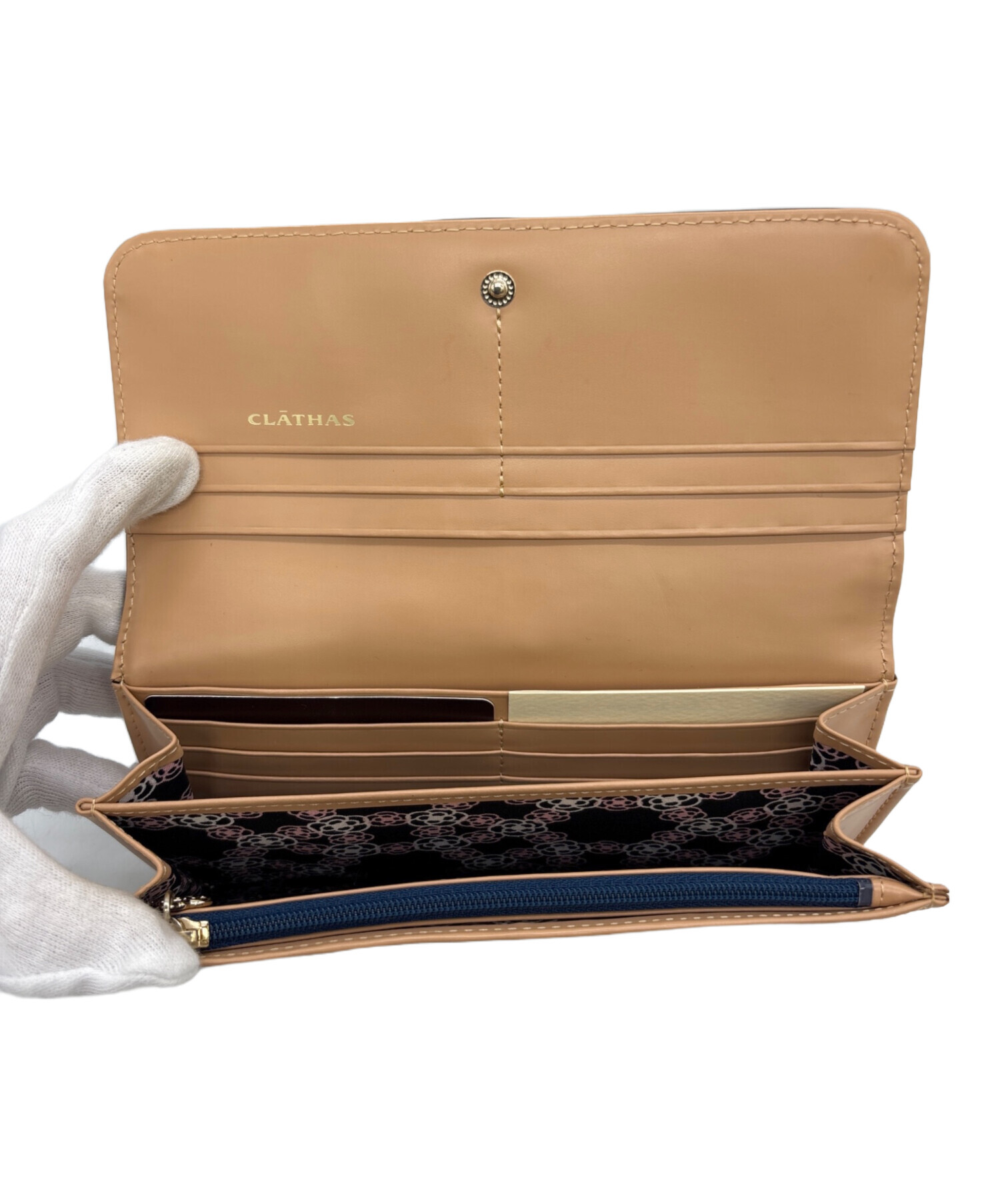 中古・古着通販】CLATHAS (クレイサス) 長財布 ネイビー｜ブランド