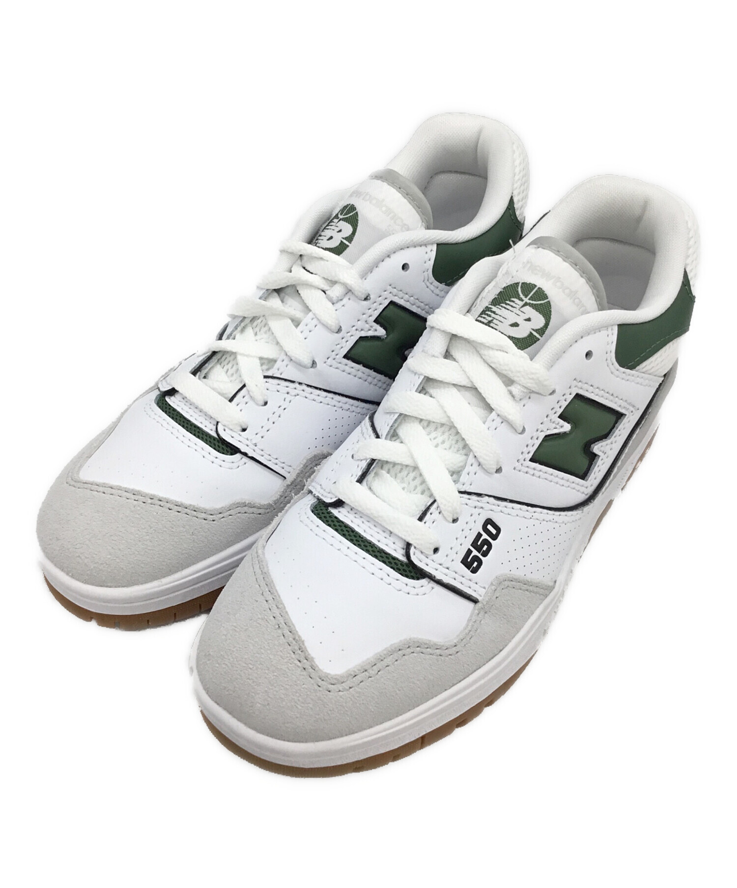 中古・古着通販】NEW BALANCE (ニューバランス) 550 ホワイト×グリーン 