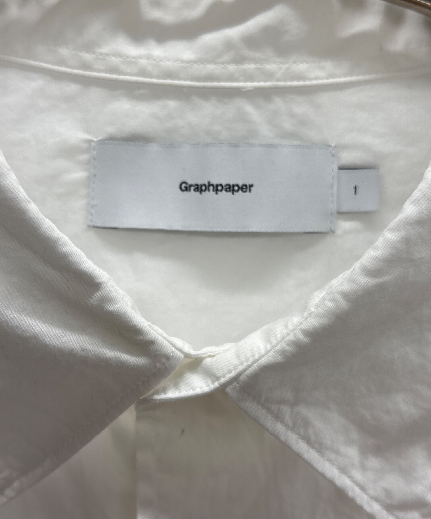 中古・古着通販】Graphpaper (グラフペーパー) シャツ ホワイト サイズ 