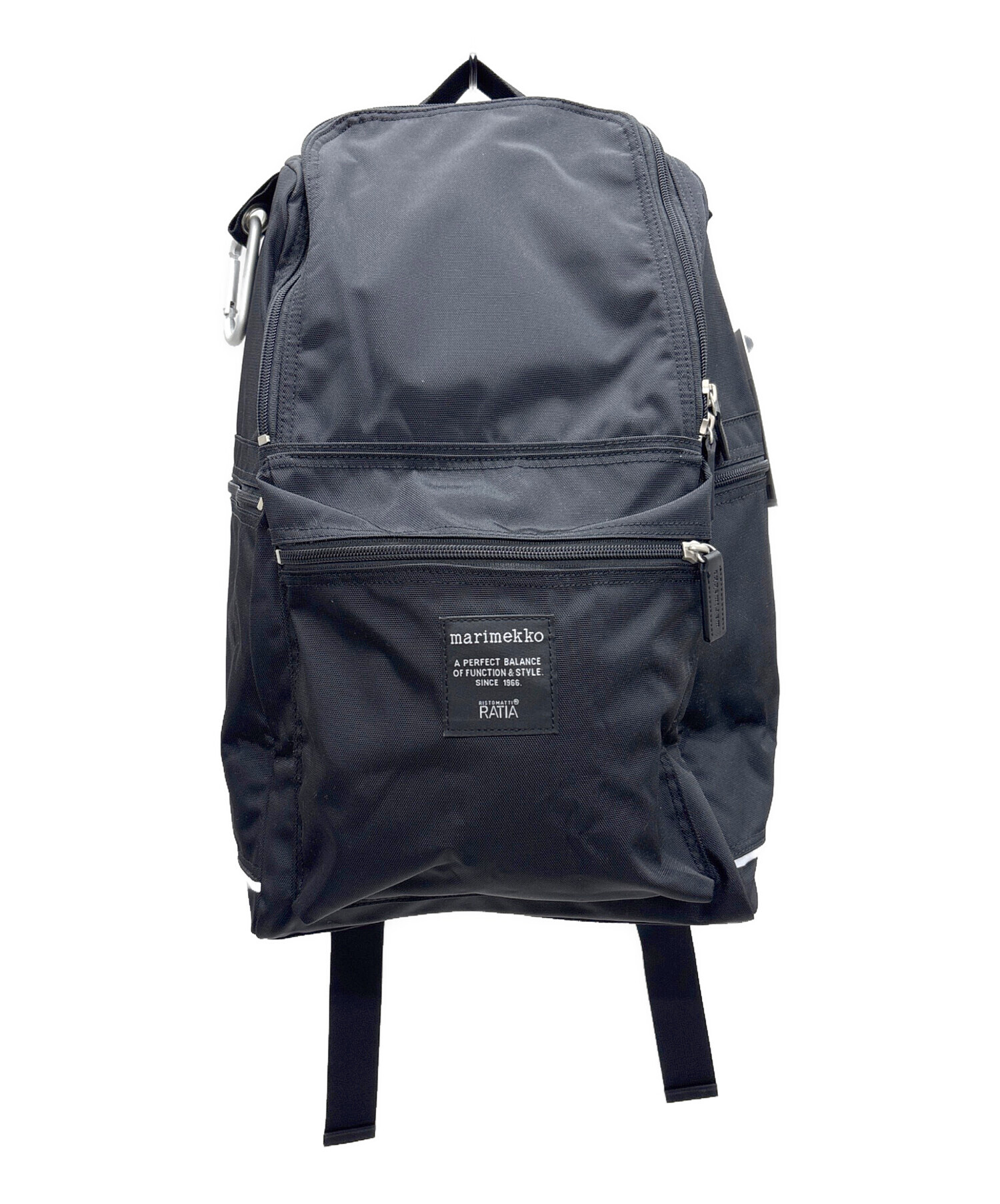 中古・古着通販】marimekko (マリメッコ) バックパック ブラック 中古・古着通販】marimekko (マリメッコ) バックパック ブラック