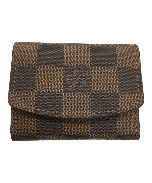Louis Vuitton レザーケース ブラウン 中古・古着通販】LOUIS VUITTON (ルイ ヴィトン) カフスケース