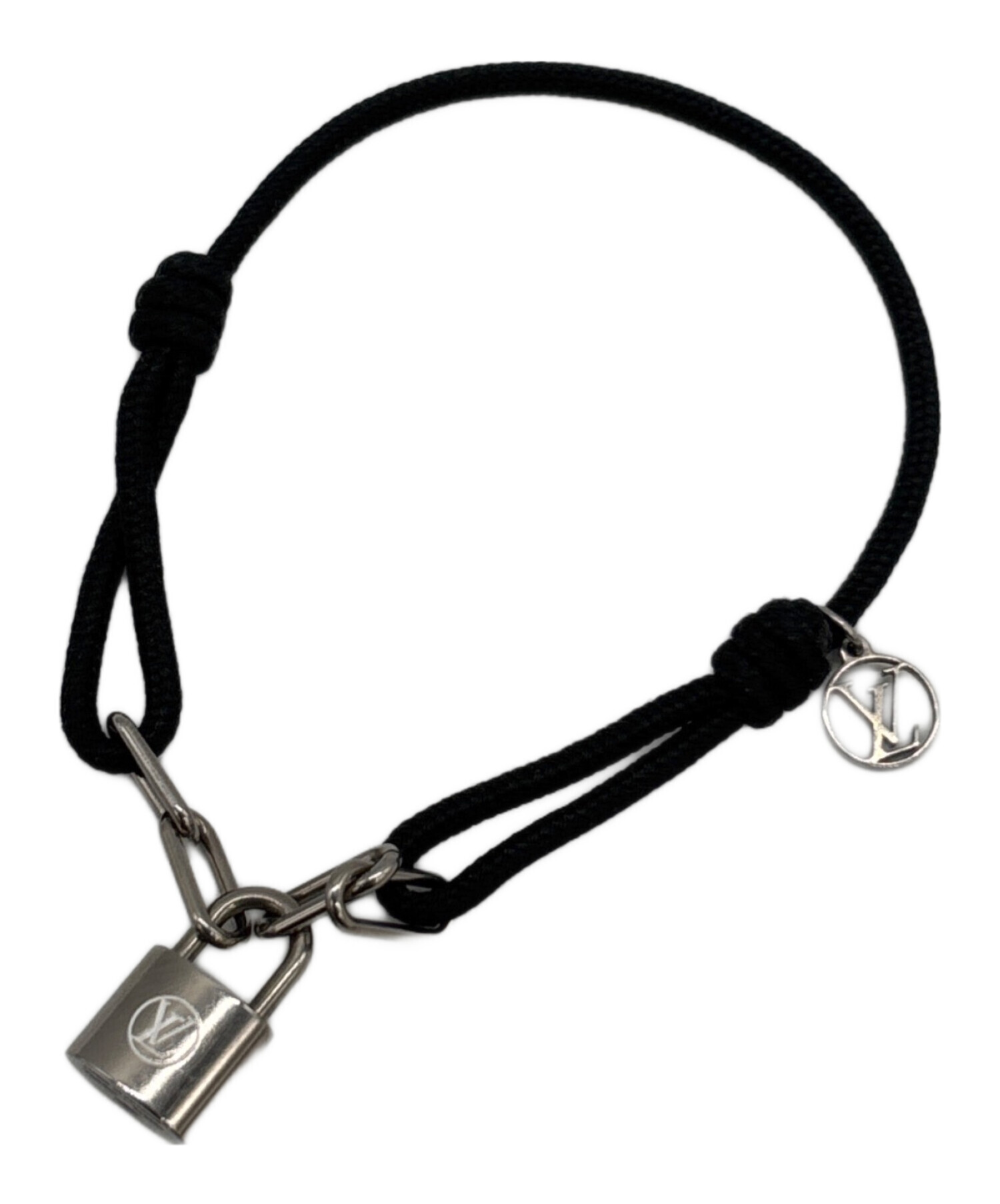 Louis Vuitton バングル 黒 ヴィトン 中古・古着通販】LOUIS VUITTON (ルイ ヴィトン) ブレスレット