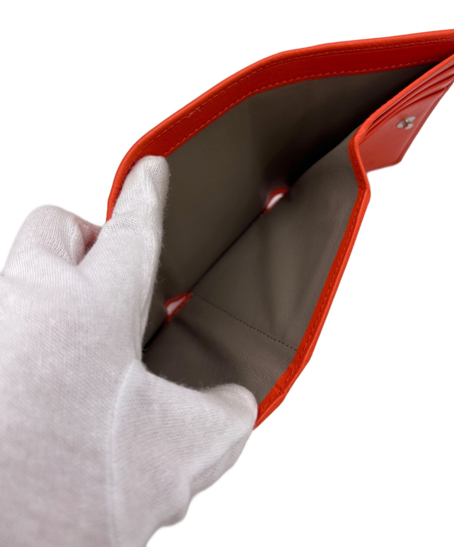 HIROFU センプレ 二つ折り財布 カンパリカラー オレンジ ヒロフ