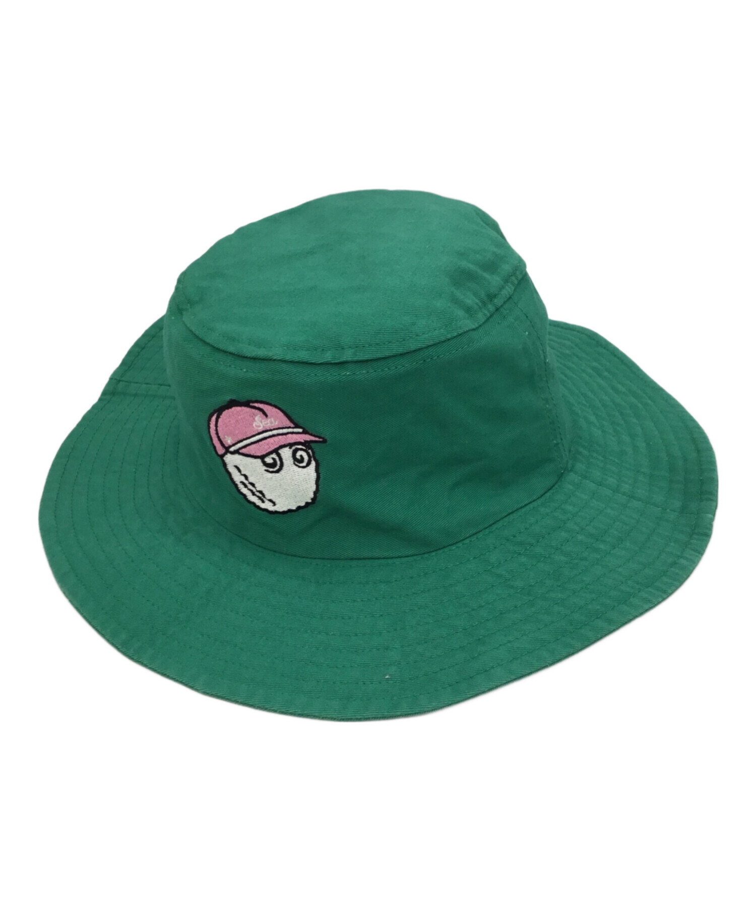レア！Malbon×WIND AND SEAコラボ　緑　グリーン　バケットハット 中古・古着通販】WIND AND SEA (ウィンダンシー) MALBON (マルボン