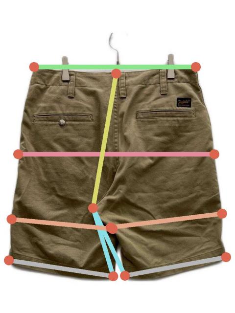 中古・古着通販】TENDERLOIN (テンダーロイン) ハーフパンツ カーキ