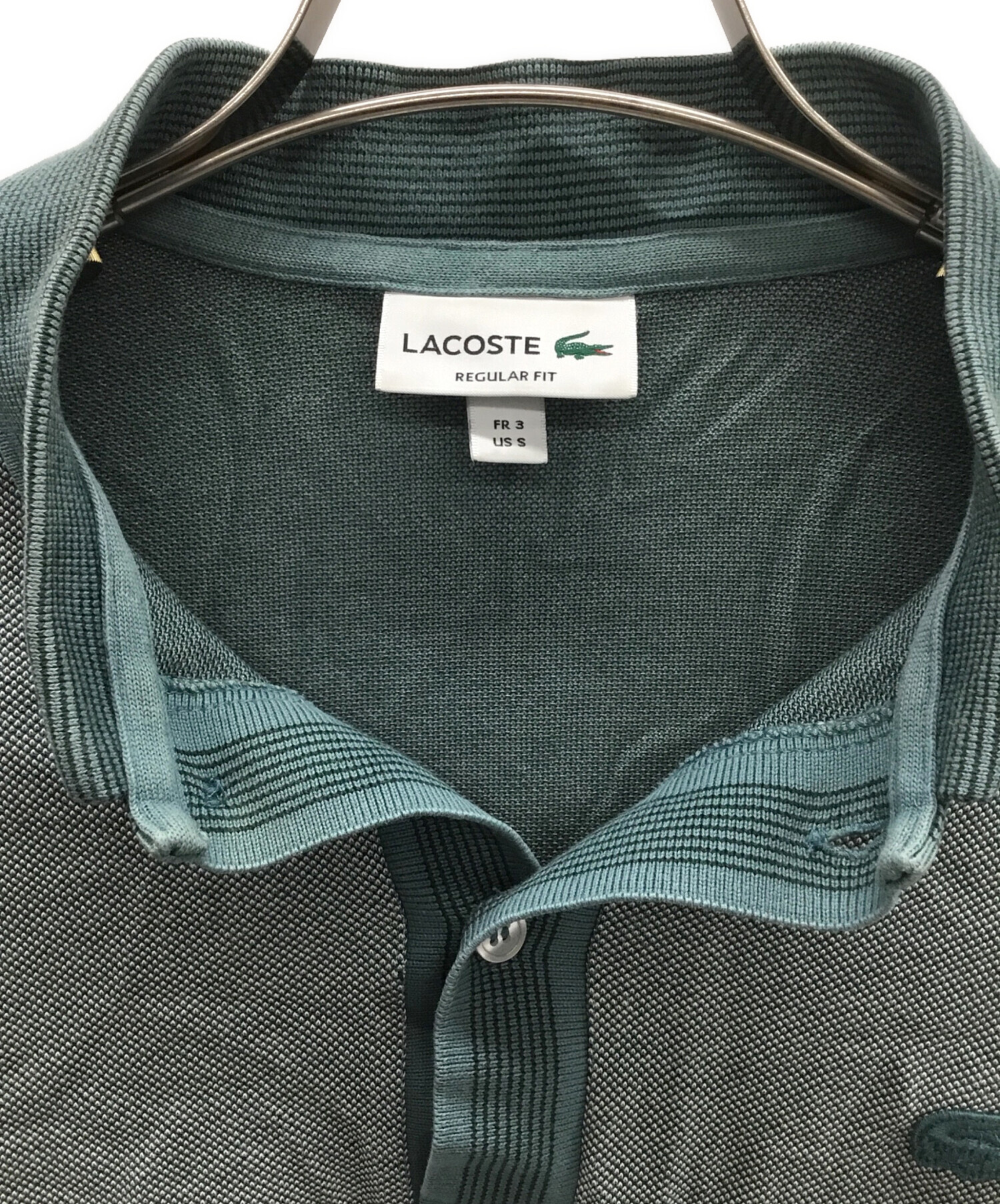 中古・古着通販】LACOSTE (ラコステ) ポロシャツ グリーン サイズ:FR3 