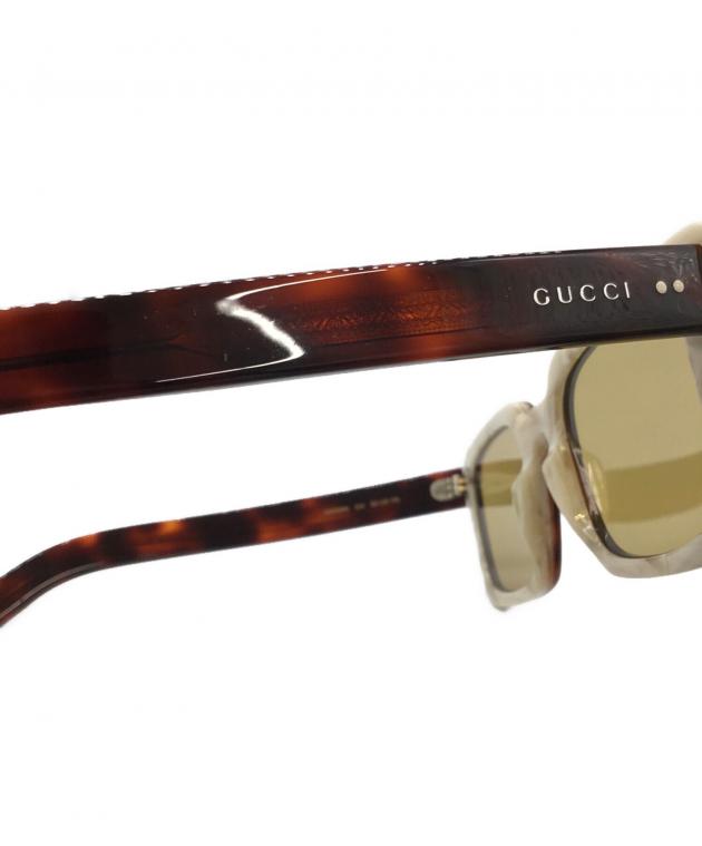 Gucci スクエア　サングラス ビンテージ 中古・古着通販】GUCCI (グッチ) スクエアサングラス サイズ:52□23