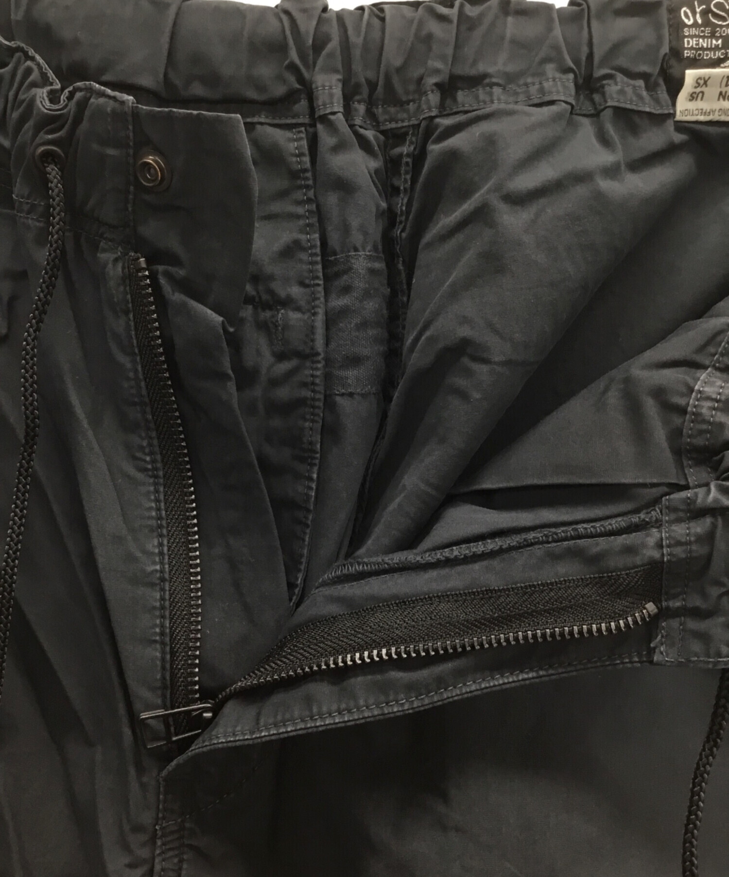 中古・古着通販】orSlow (オアスロウ) ワークパンツ ブラック サイズ:S 