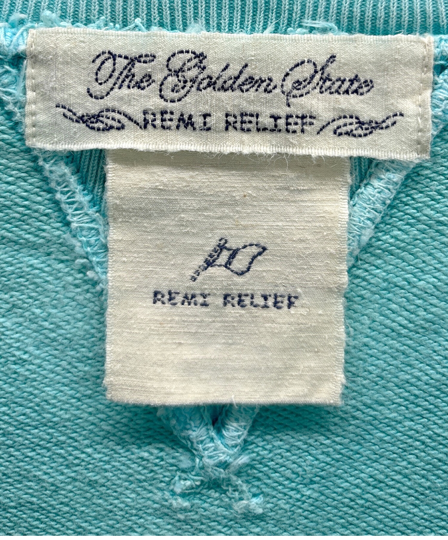 中古・古着通販】REMI RELIEF (レミレリーフ) ダメージ加工スウェット 