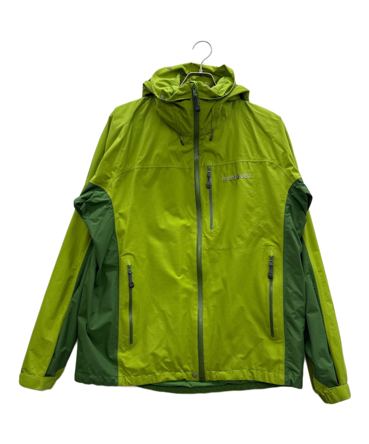 【未使用】モンベル mont-bell シャルモパーカ Men's XL 中古・古着通販】mont-bell (モンベル) シャルモパーカ 黄緑 サイズ:XL