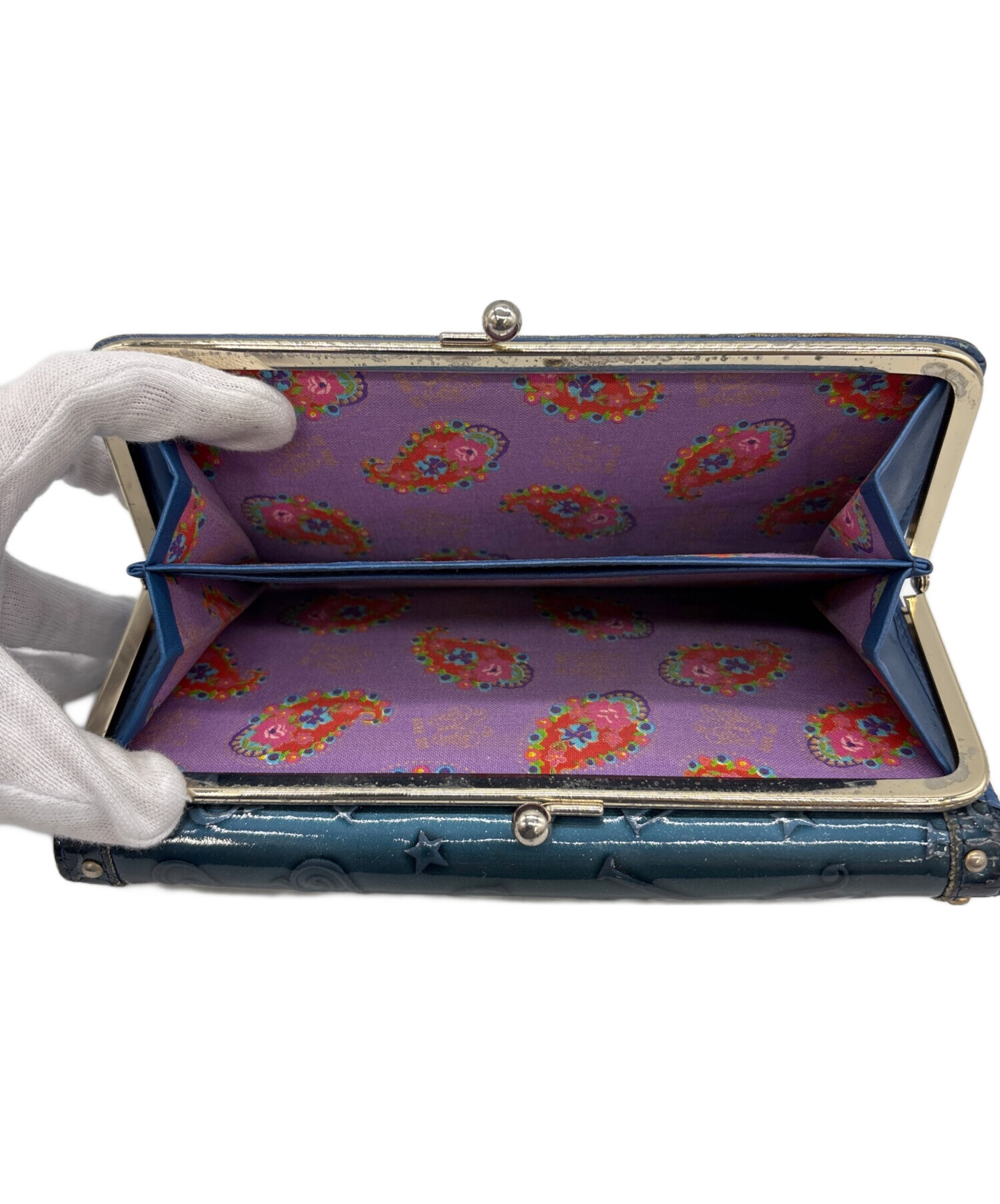 中古・古着通販】ANNA SUI (アナスイ) 長財布 ブルー｜ブランド・古着 