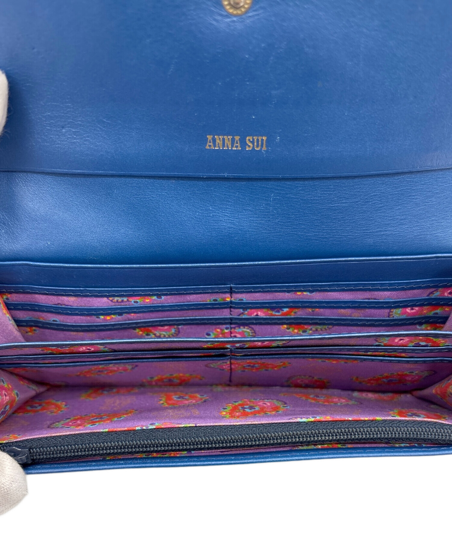 中古・古着通販】ANNA SUI (アナスイ) 長財布 ブルー｜ブランド・古着