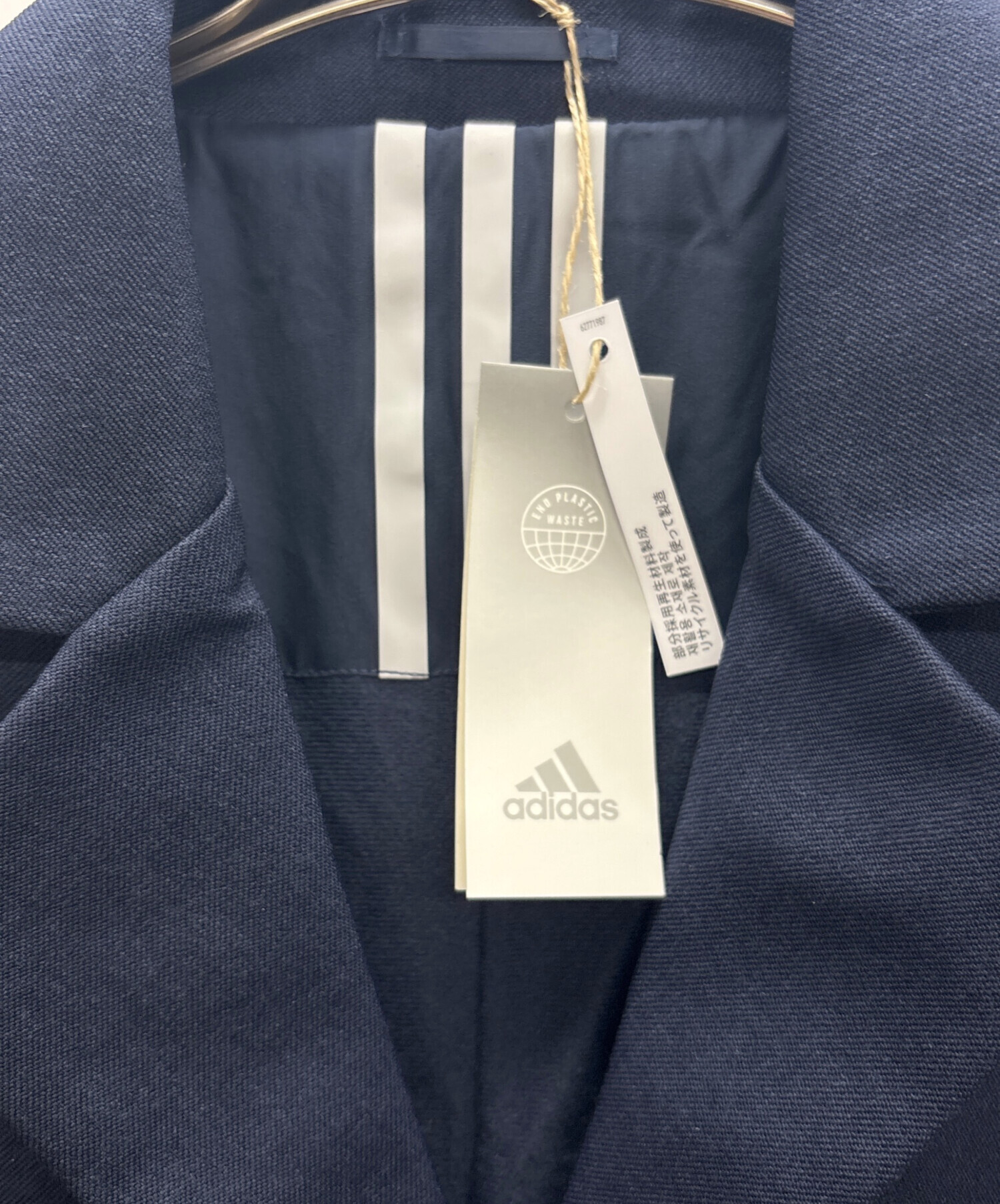 中古・古着通販】adidas (アディダス) チェスターコート ネイビー