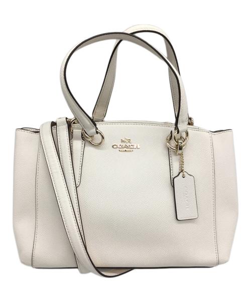中古・古着通販】COACH (コーチ) 2WAYハンドバッグ アイボリー