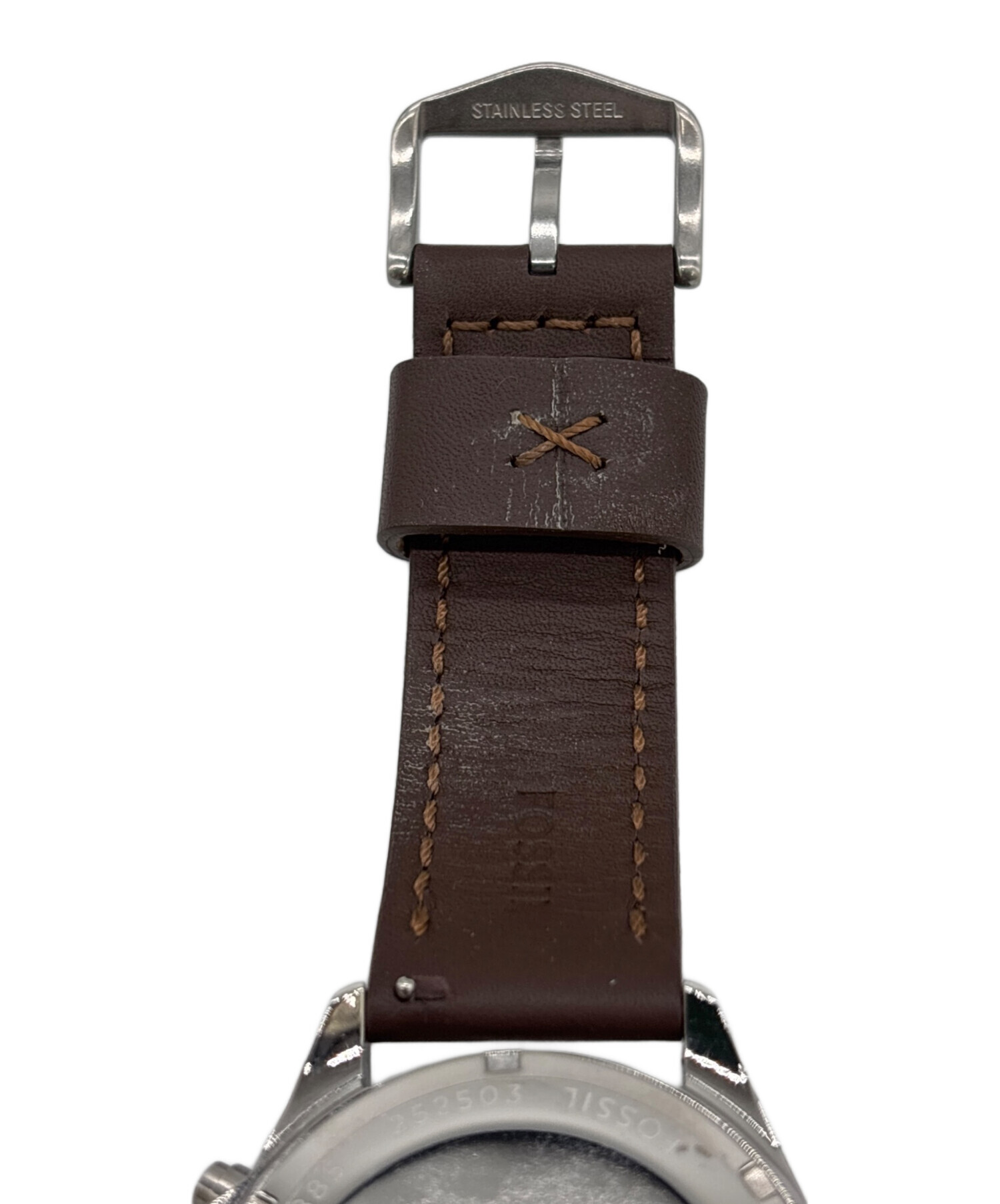 中古・古着通販】FOSSIL (フォッシル) クロノグラフ ブラウン 中古・古着通販】FOSSIL (フォッシル) クロノグラフ ブラウン