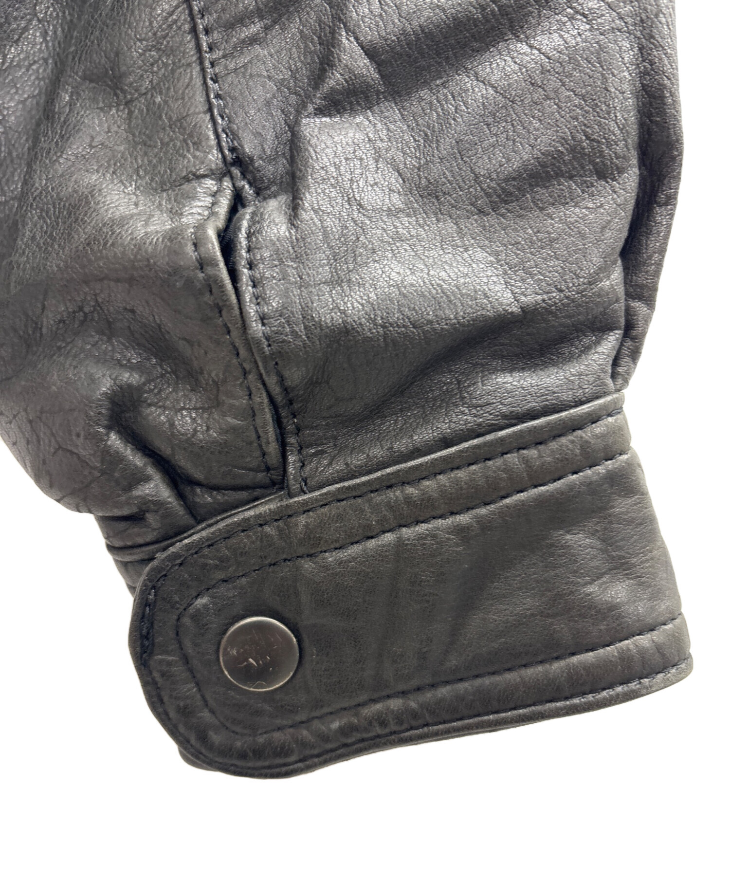 中古・古着通販】J Park Collection (-) レザージャケット ブラック