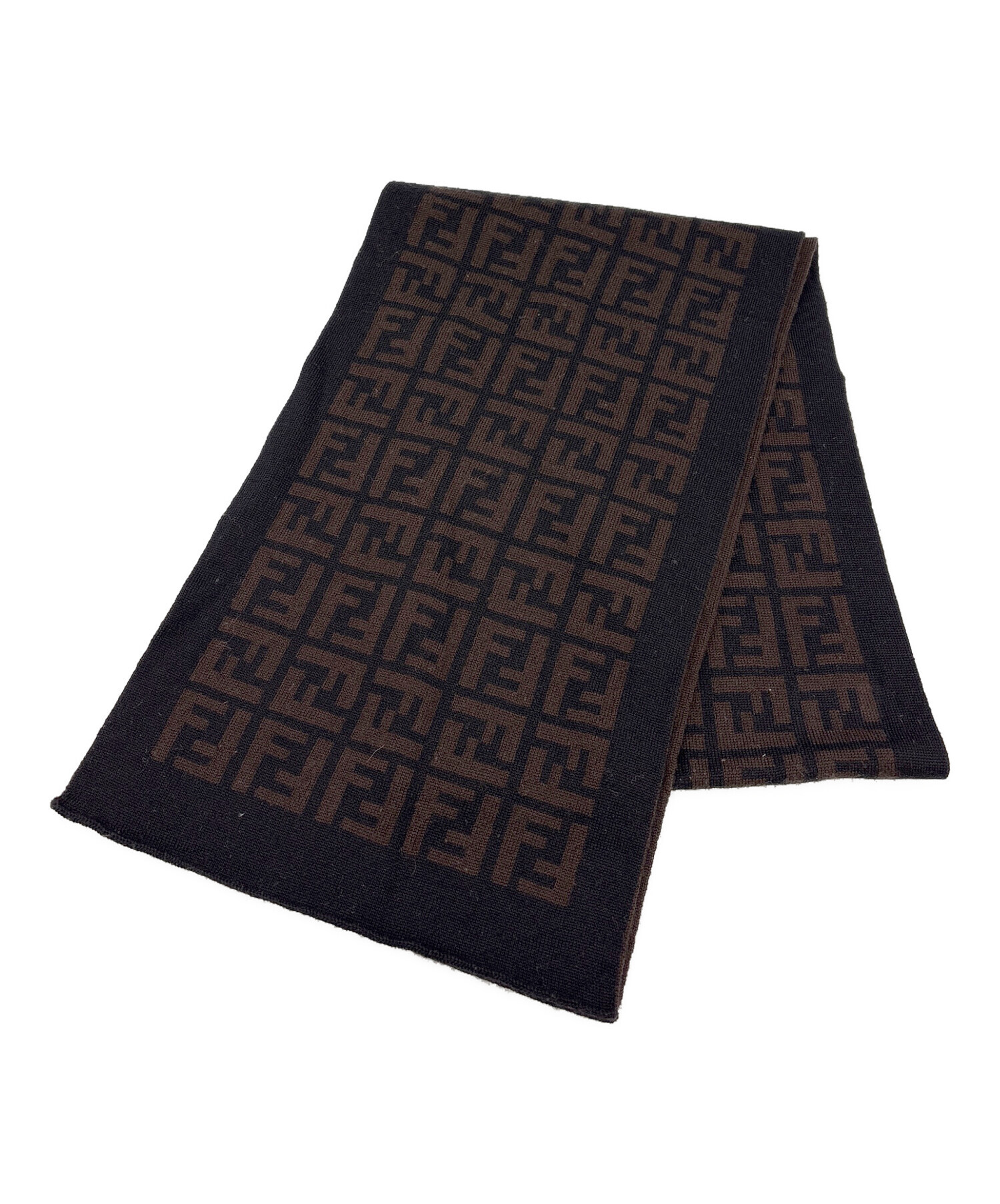 新品未使用FENDIフェンディ マフラー 中古・古着通販】FENDI (フェンディ) マフラー ブラウン×ブラック