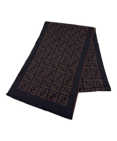 中古・古着通販】FENDI (フェンディ) マフラー ブラウン×ブラック