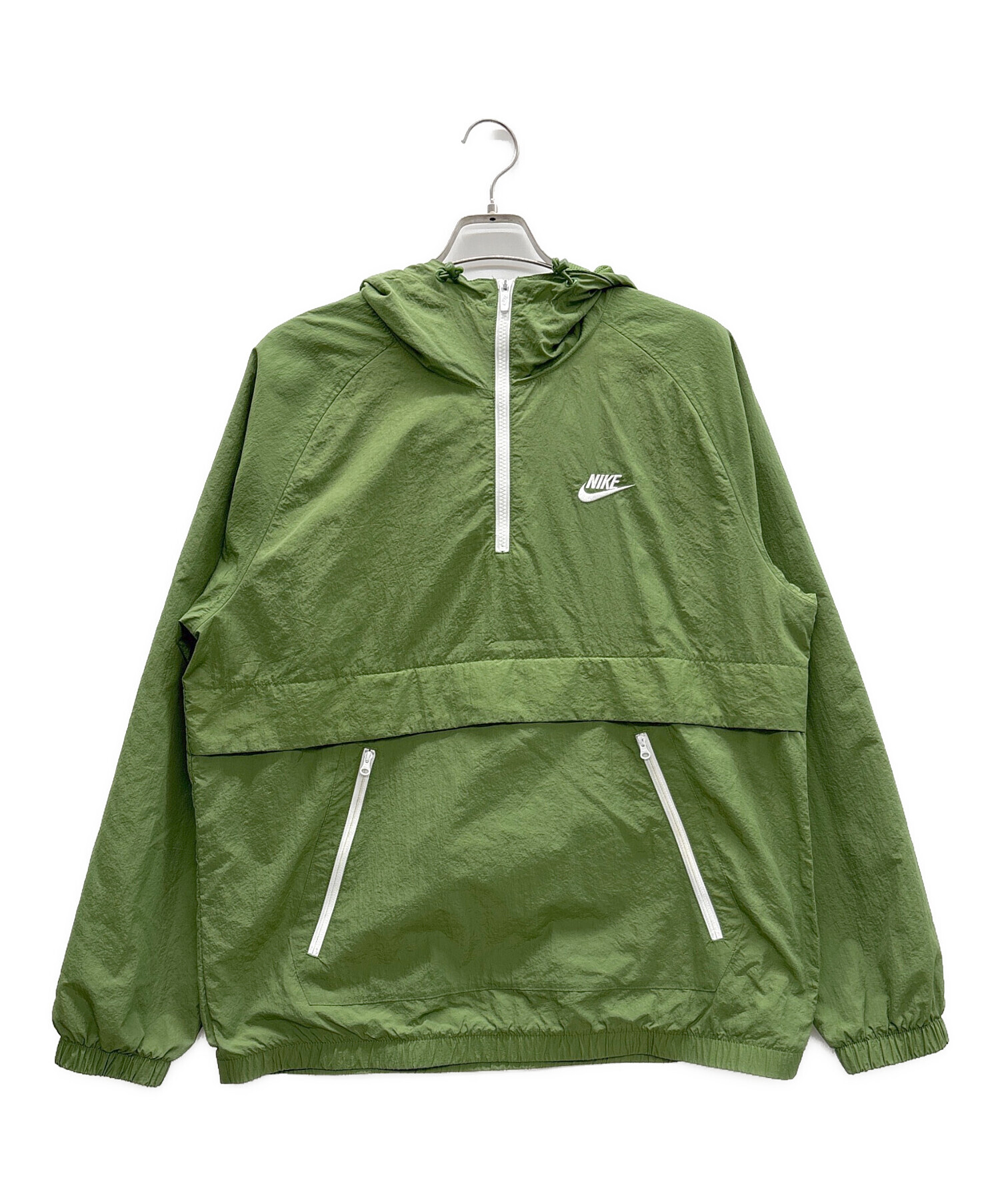 中古・古着通販】NIKE (ナイキ) アノラックパーカー グリーン サイズ:L