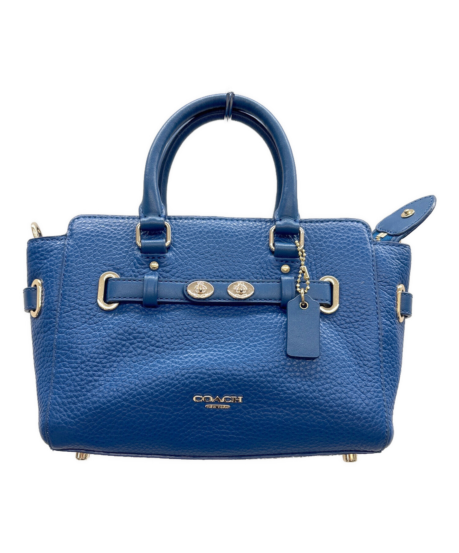 中古・古着通販】COACH (コーチ) 2WAYショルダーバッグ ブルー