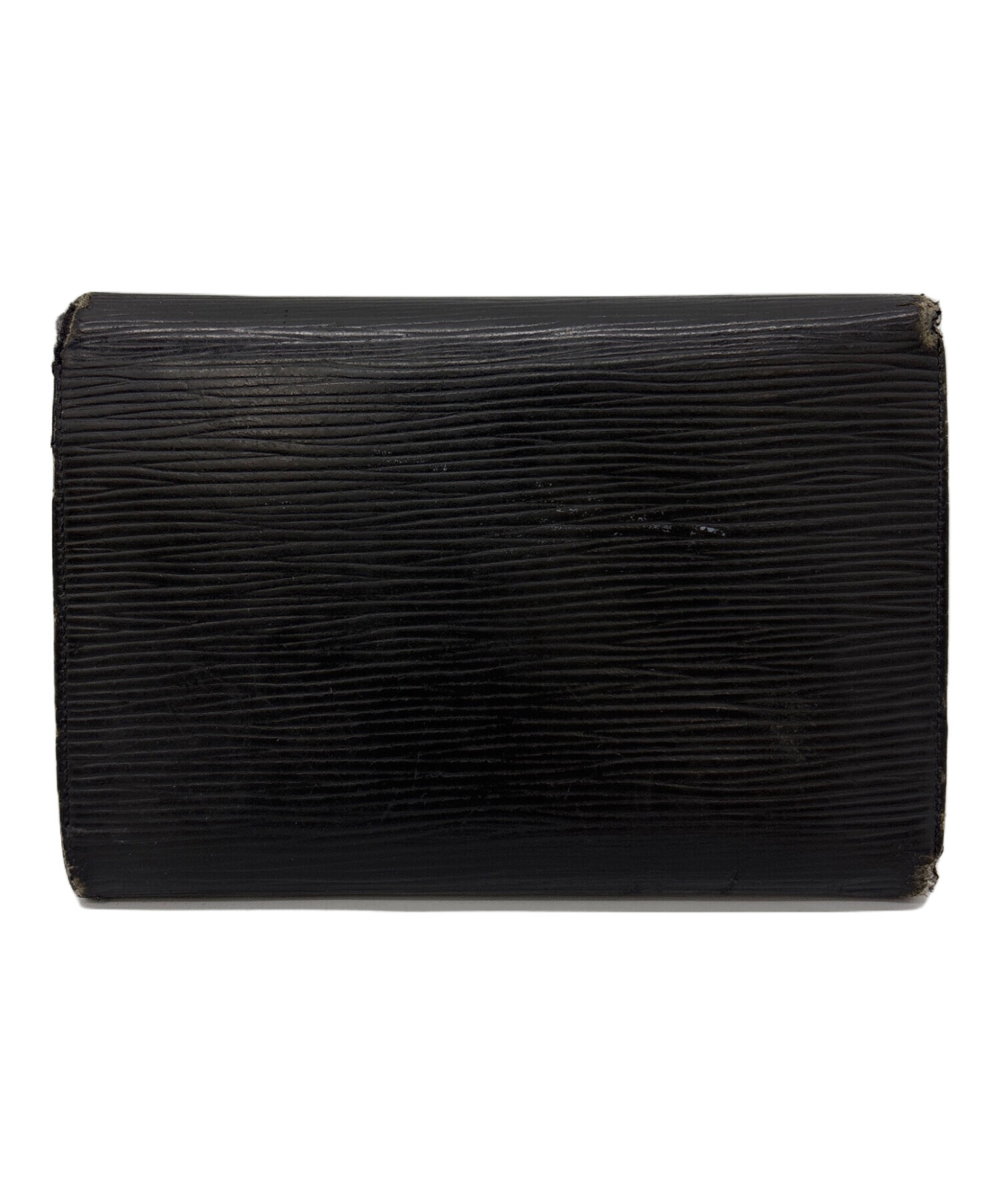 Louis Vuitton 折りたたみ 黒 中古 中古・古着通販】LOUIS VUITTON (ルイ ヴィトン) 3つ折り財布 ブラック