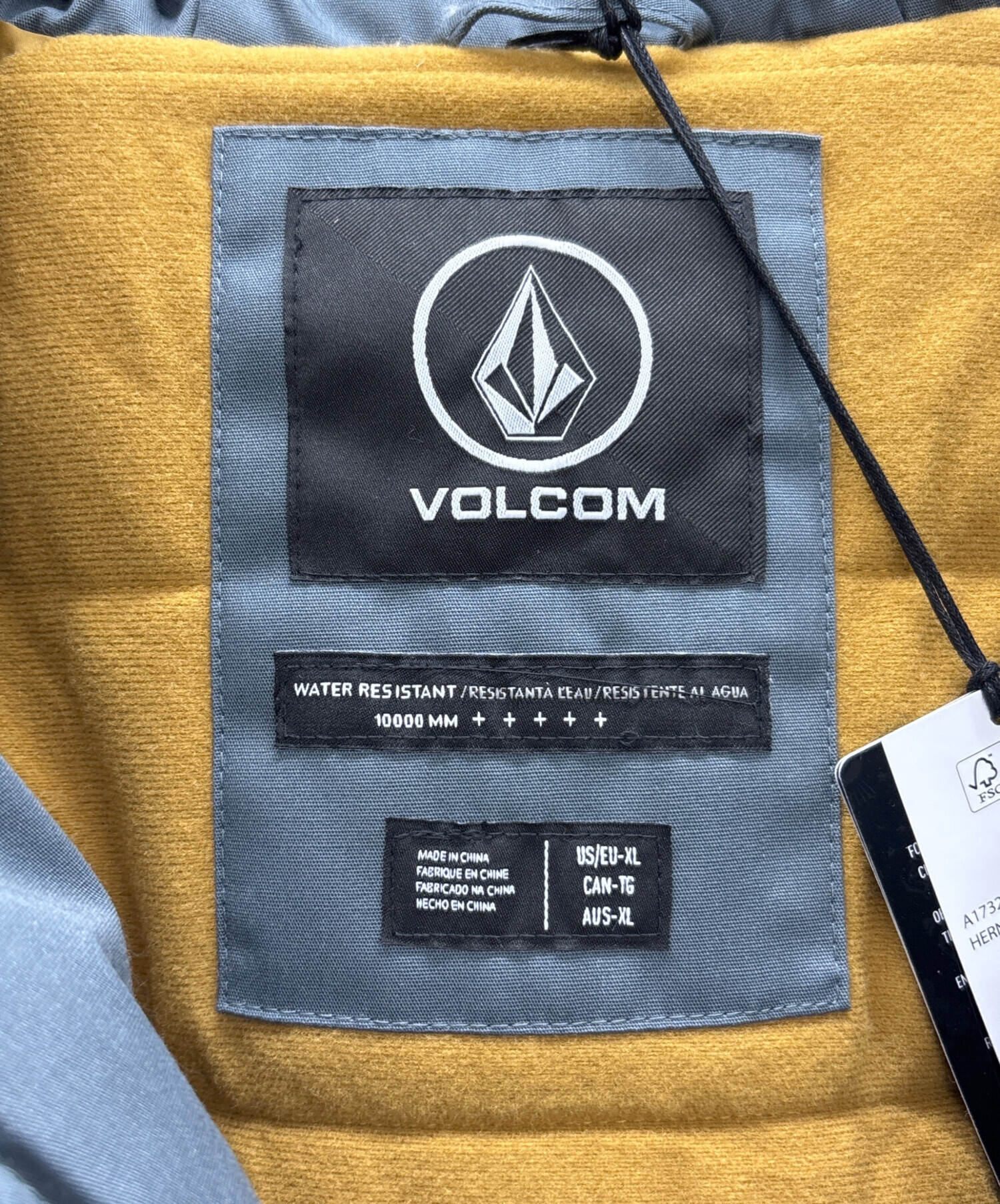 Volcom ボルコムスタジャン ブラック/グレー高品質本革 バンドコラボ