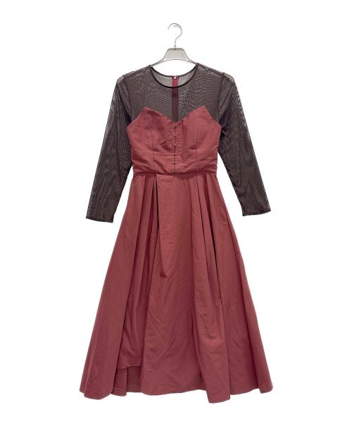 中古・古着通販】Ameri (アメリ) ドレス レッド×ブラウン サイズ:表記