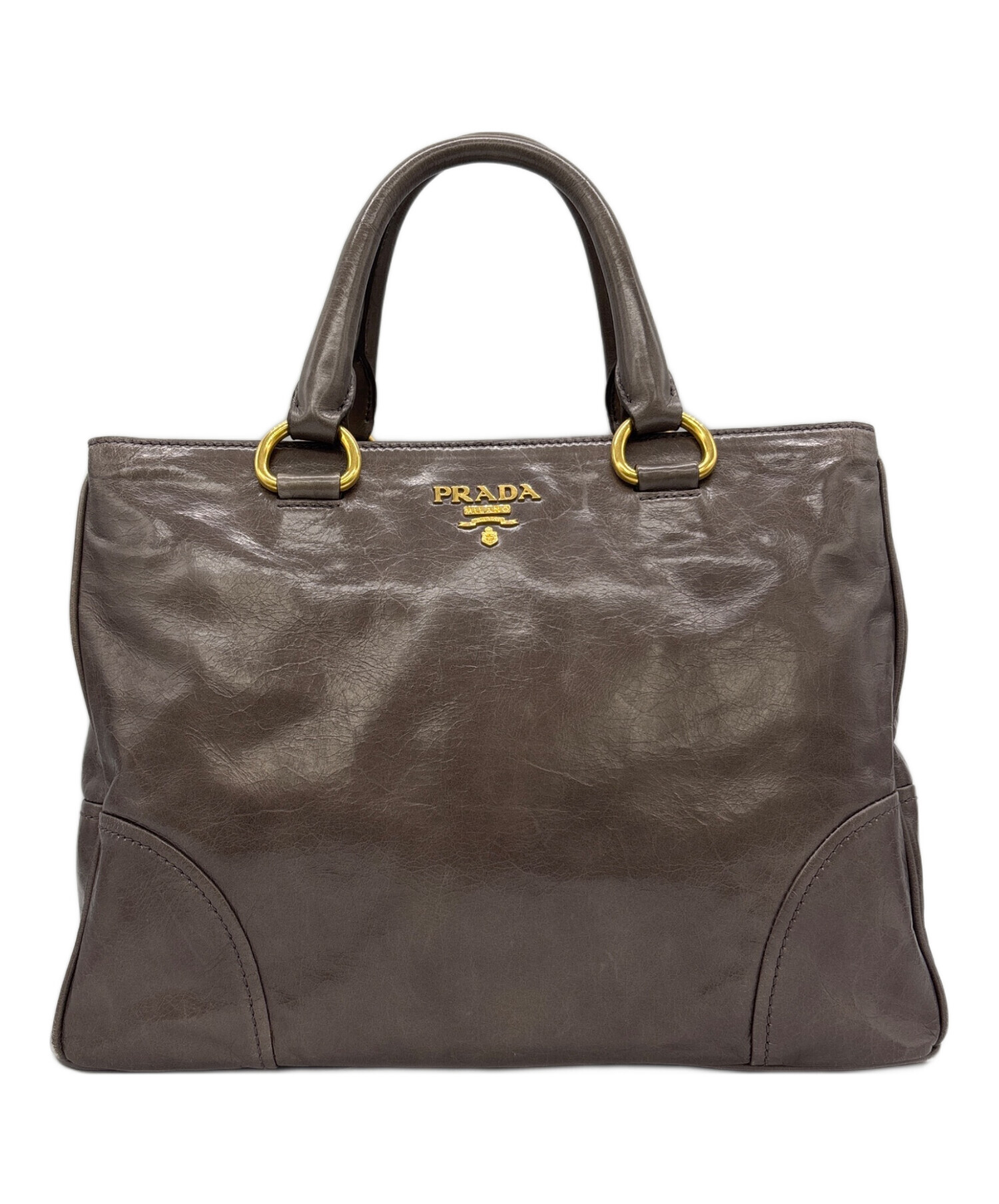 中古・古着通販】PRADA (プラダ) ハンドバッグ グレー｜ブランド・古着