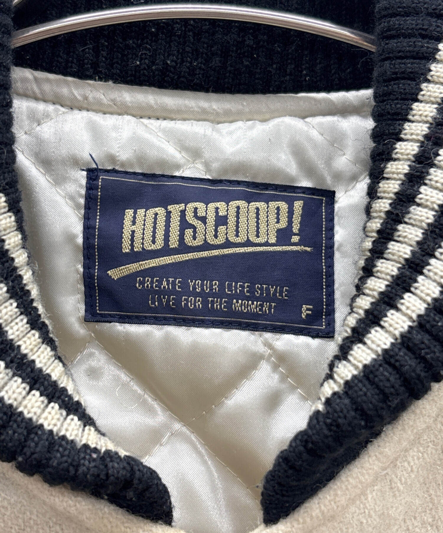 中古・古着通販】HOT SCOOP (ホットスクープ) レザー切替スタジャン