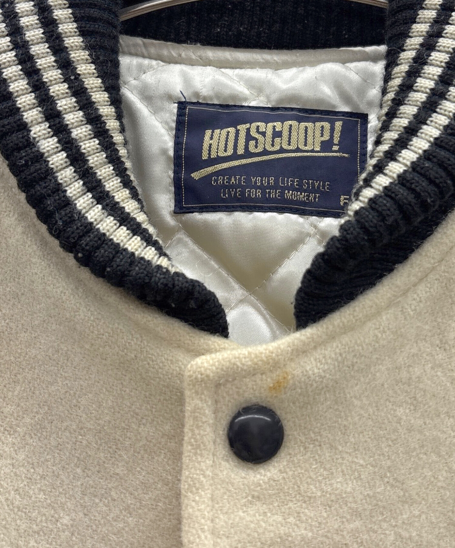 中古・古着通販】HOT SCOOP (ホットスクープ) レザー切替スタジャン 