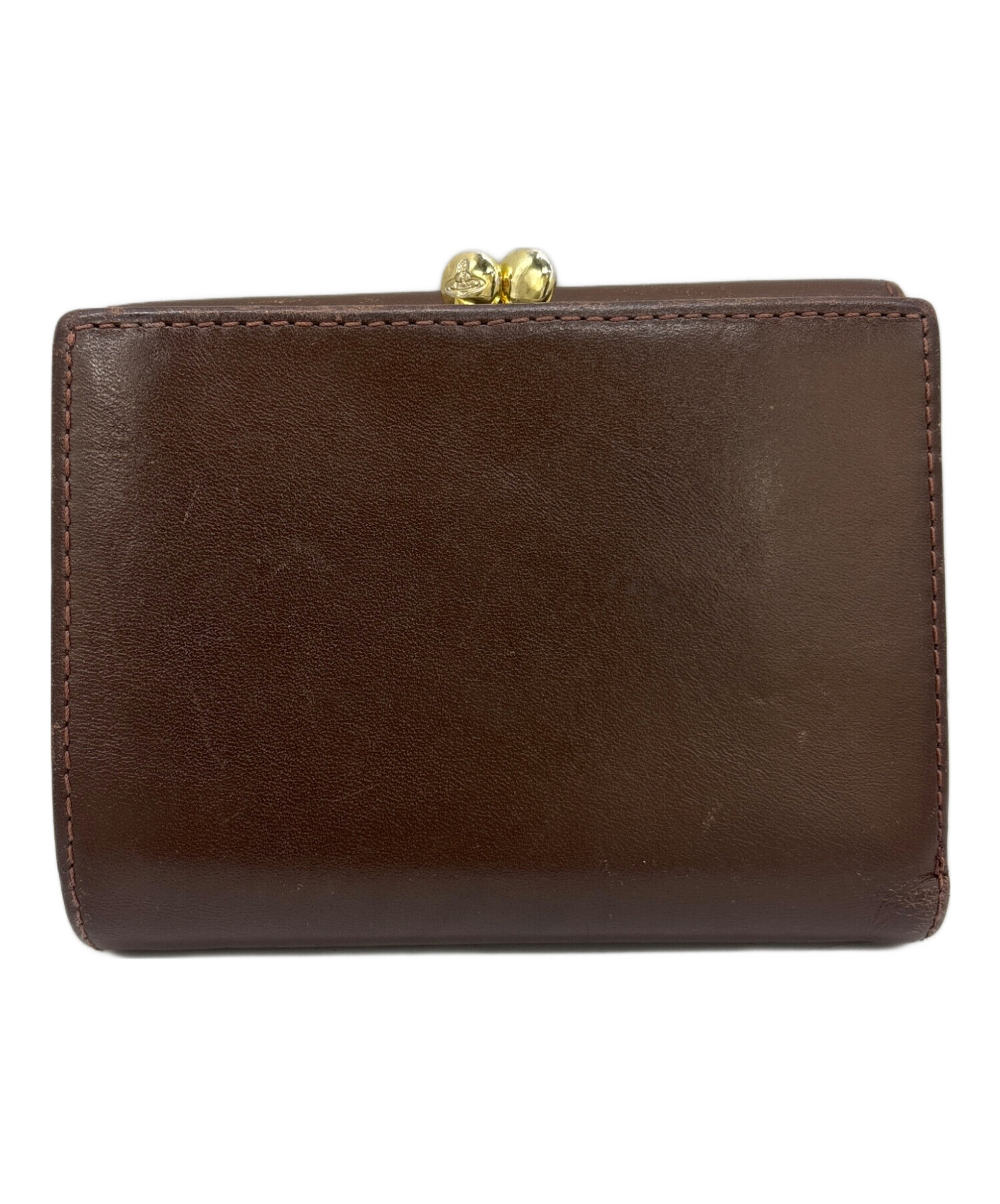 Vivienne Westwood 三つ折り財布　ブラウン　がま口　レディース 中古・古着通販】Vivienne Westwood (ヴィヴィアンウエストウッド