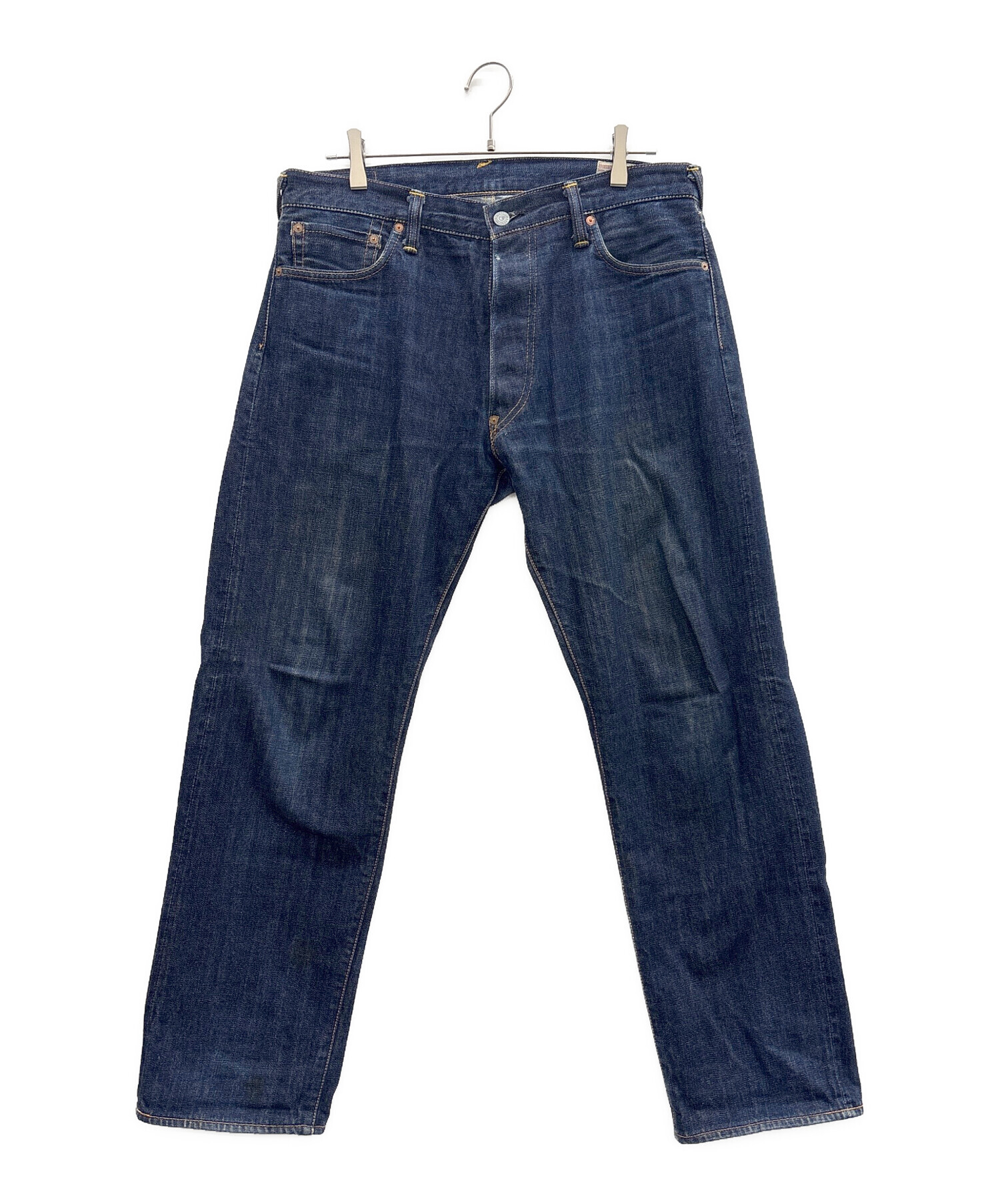 EVISU インディゴ ストレートデニム 中古・古着通販】EVISU (エヴィス) ストレートジーンズ インディゴ