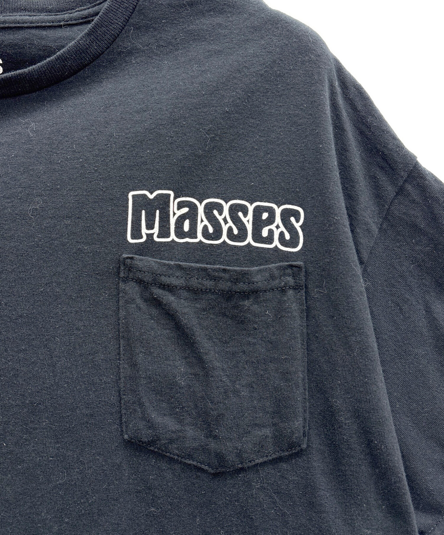 中古・古着通販】MASSES (マシス) Tシャツ ブラック サイズ:XL