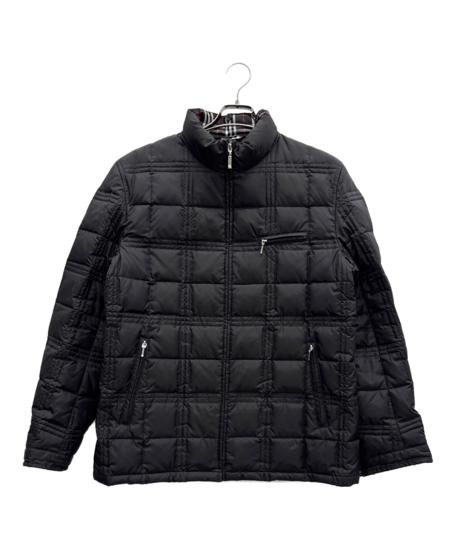 美品☆希少☆バーバリーブラックレーベル　ダウンジャケット茶　サイズL 中古・古着通販】BURBERRY BLACK LABEL (バーバリーブラックレーベル
