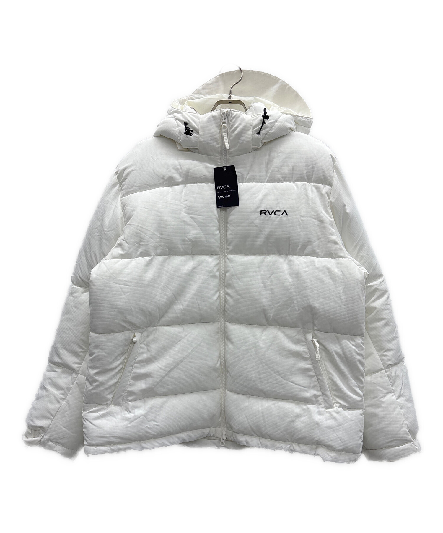 中古・古着通販】RVCA (ルーカ) 中綿ジャケット ホワイト サイズ:L 未 