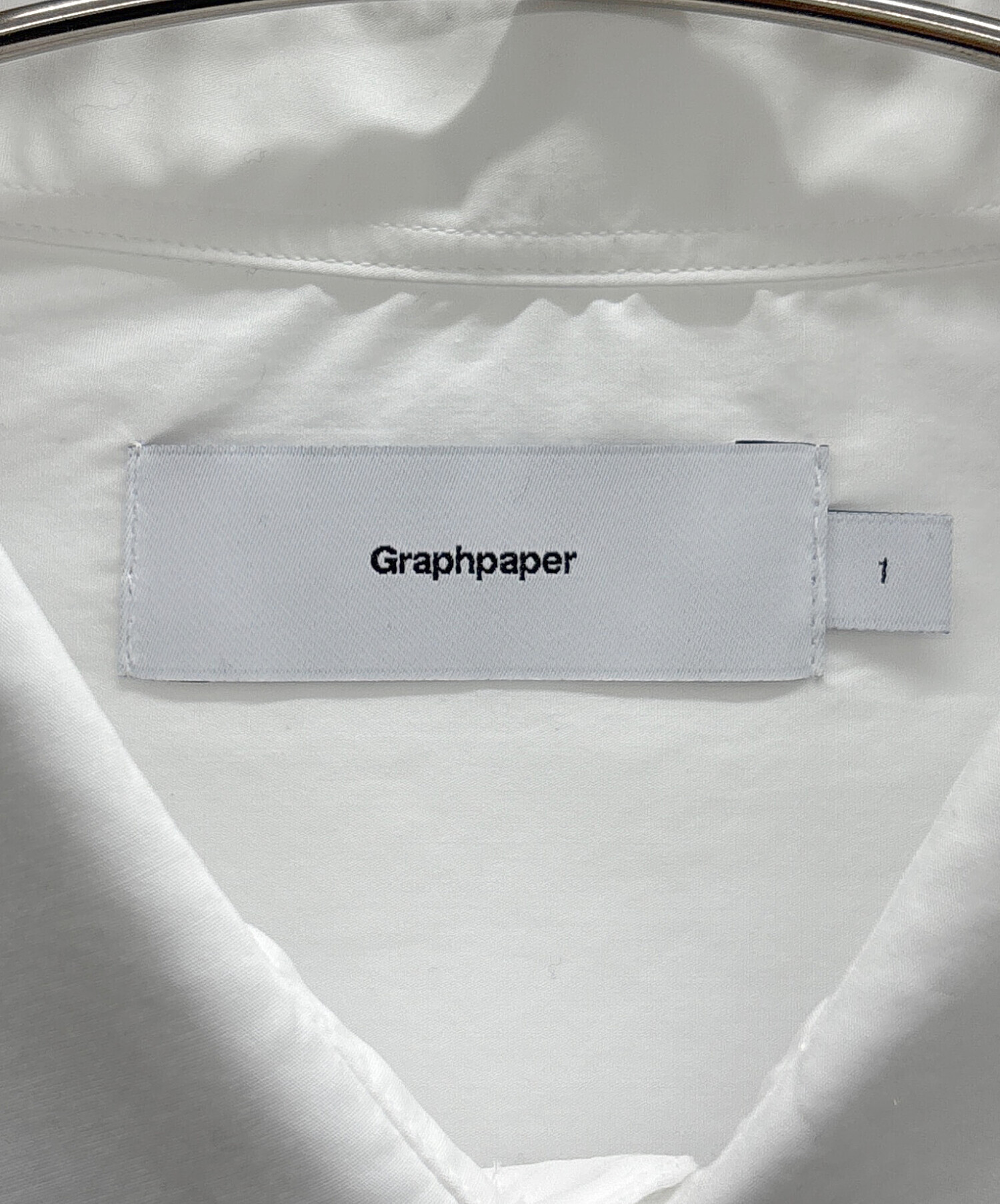 中古・古着通販】Graphpaper (グラフペーパー) シャツ ホワイト サイズ