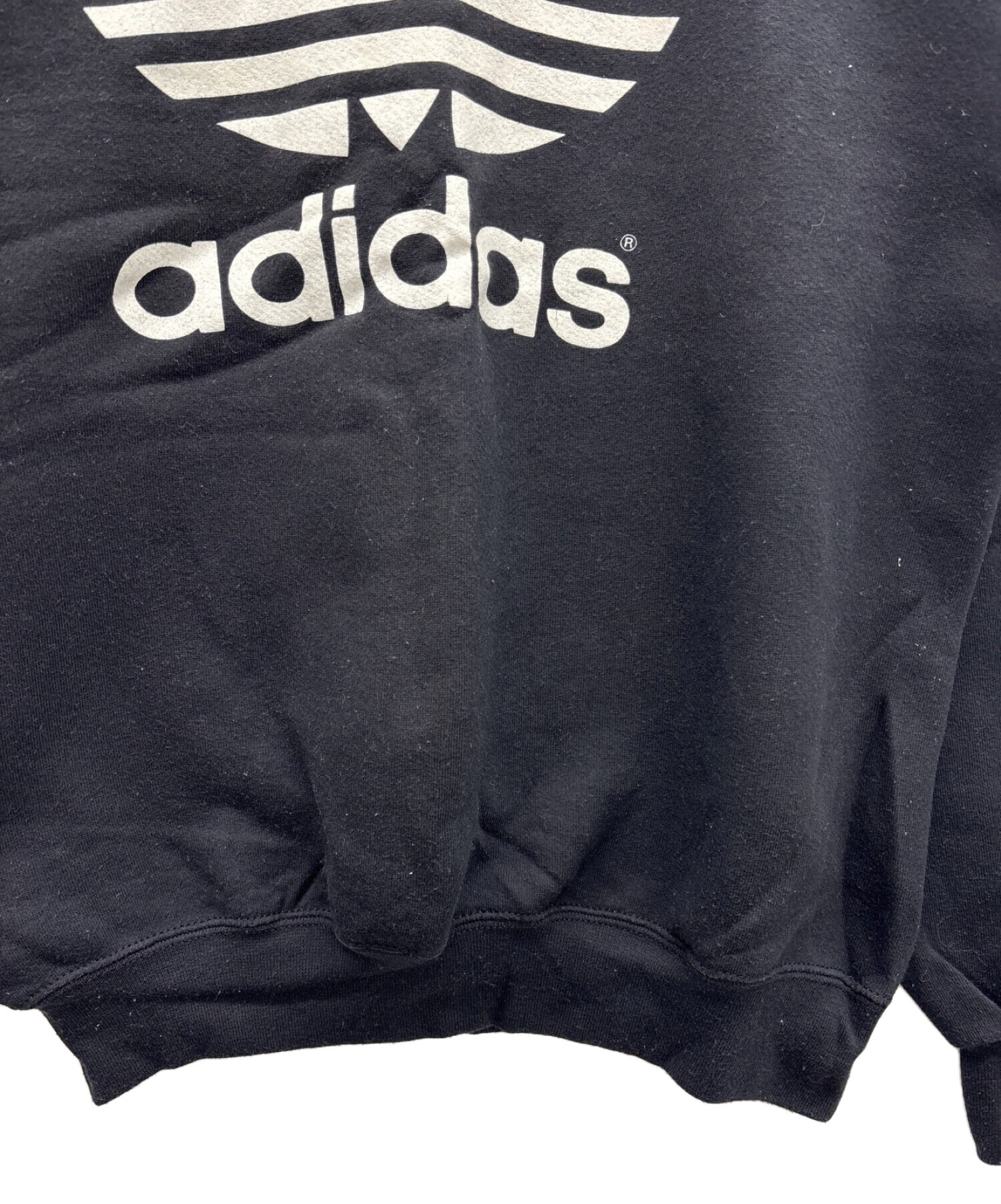中古・古着通販】adidas (アディダス) 裏起毛スウェット ブラック