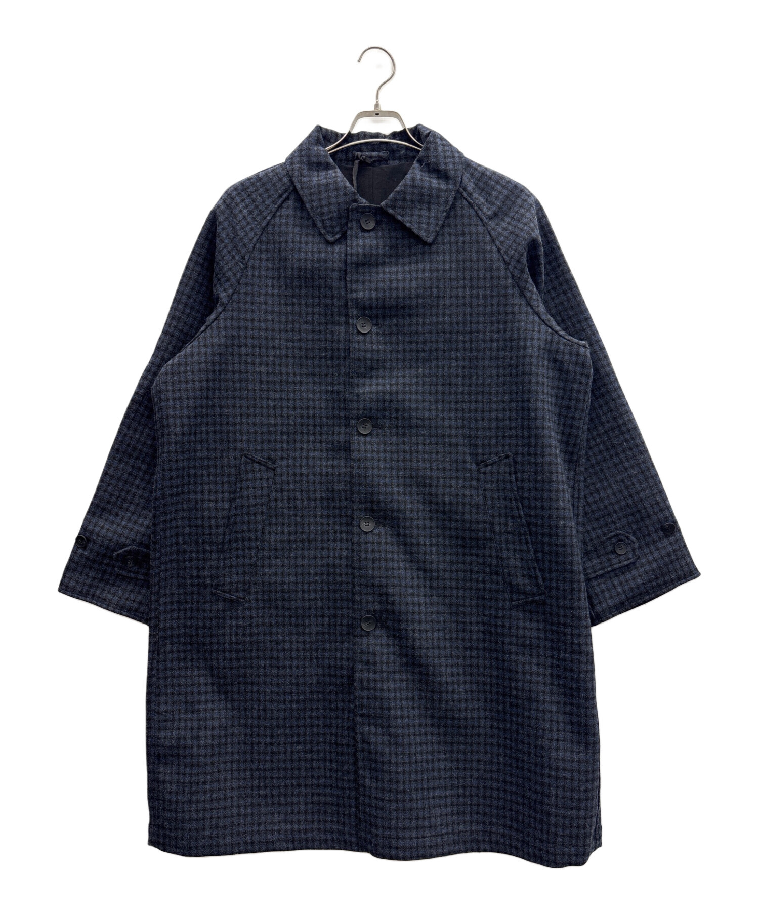 中古・古着通販】SLICK (スリック) ロングコート ネイビー×ブラック 